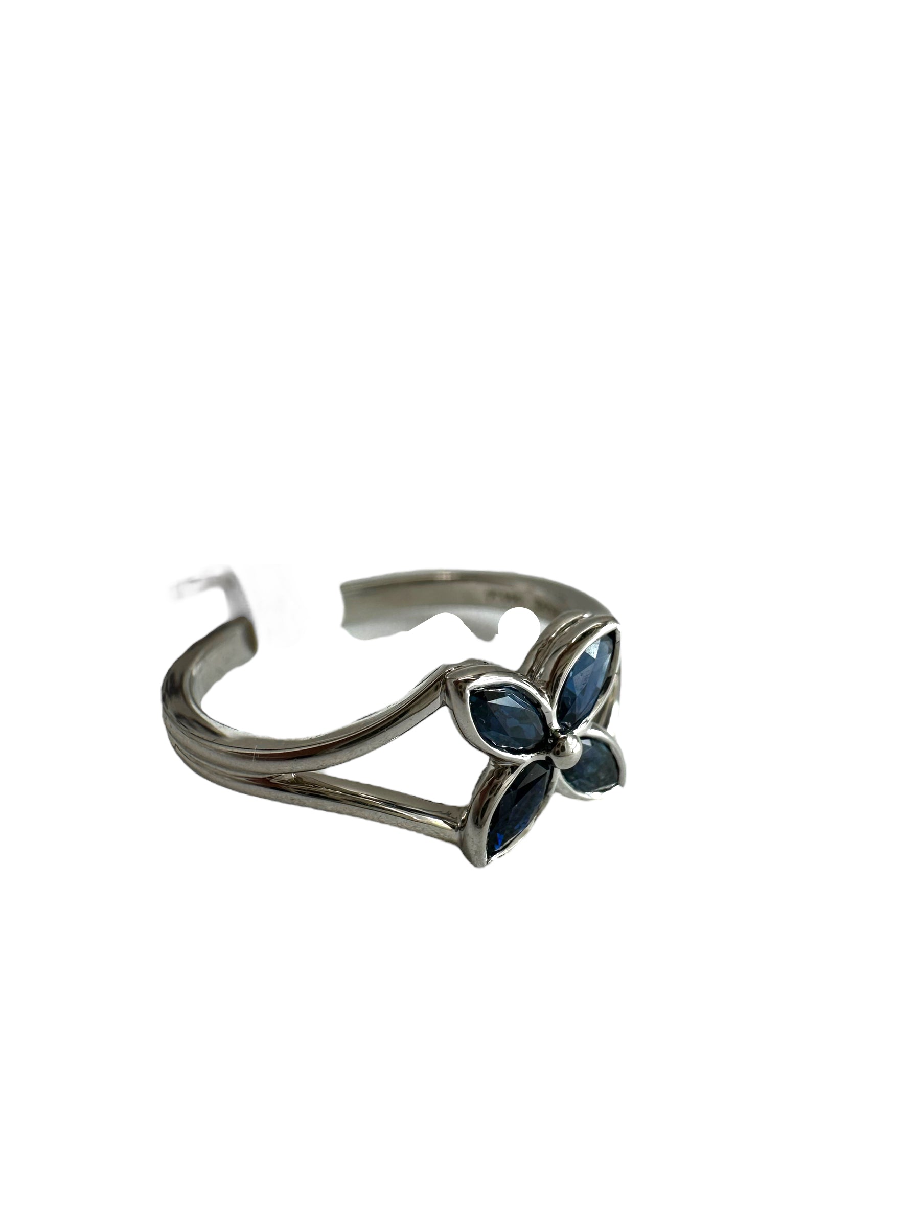 Tiffany Platinum Sapphire Ring
