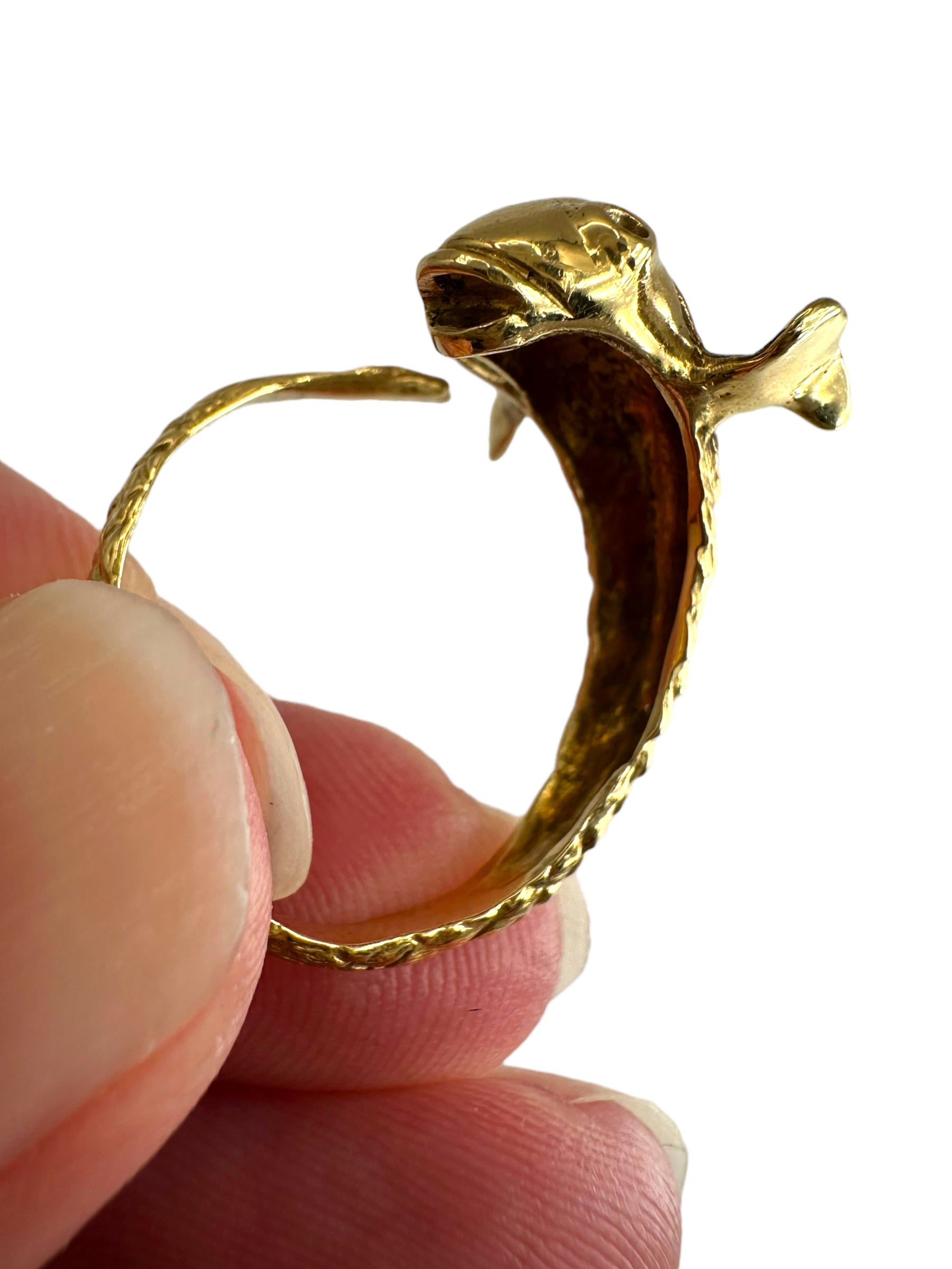 18k Koi Fish Wrap Ring