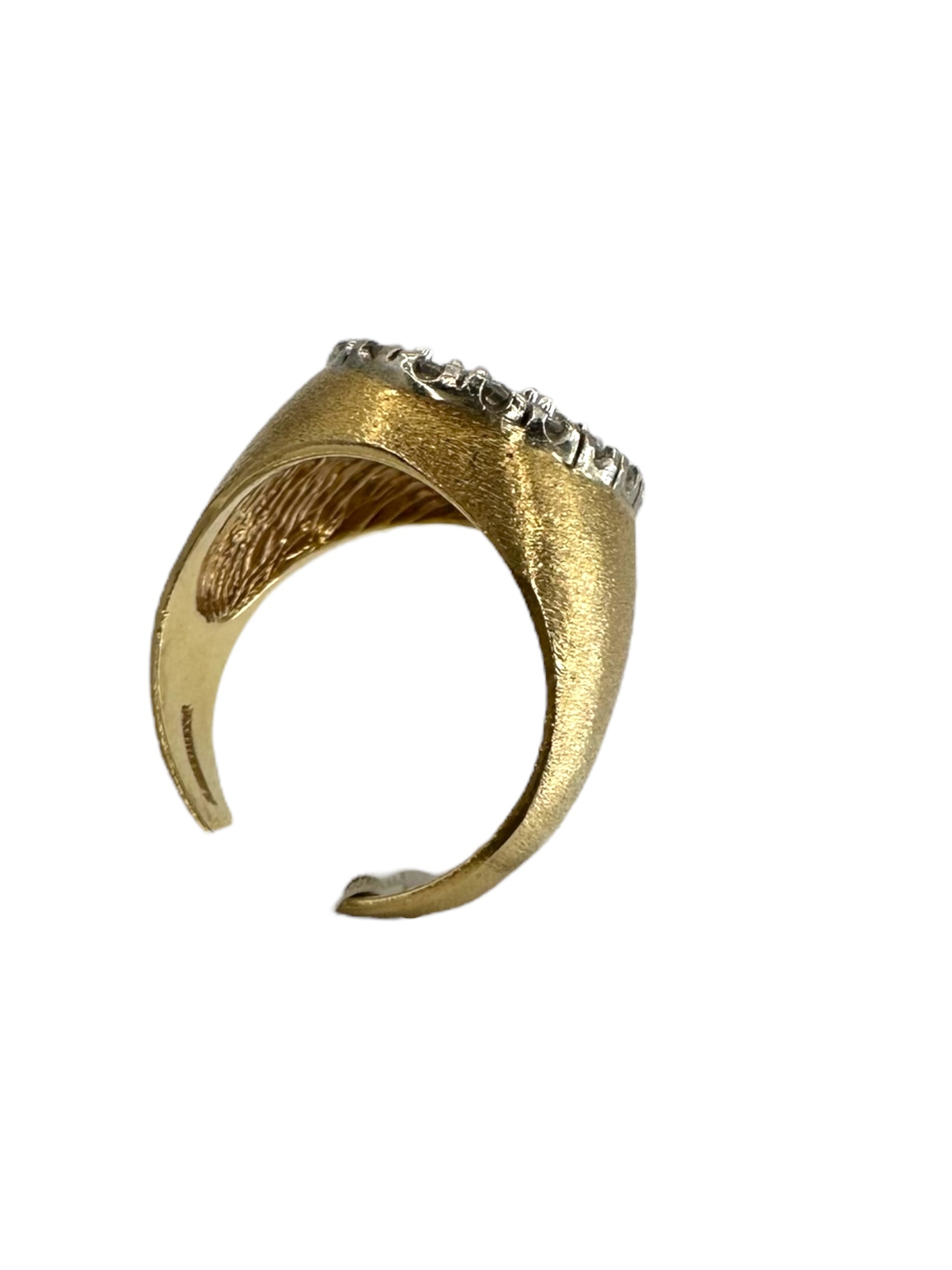 14k Diamond Cluster Ring