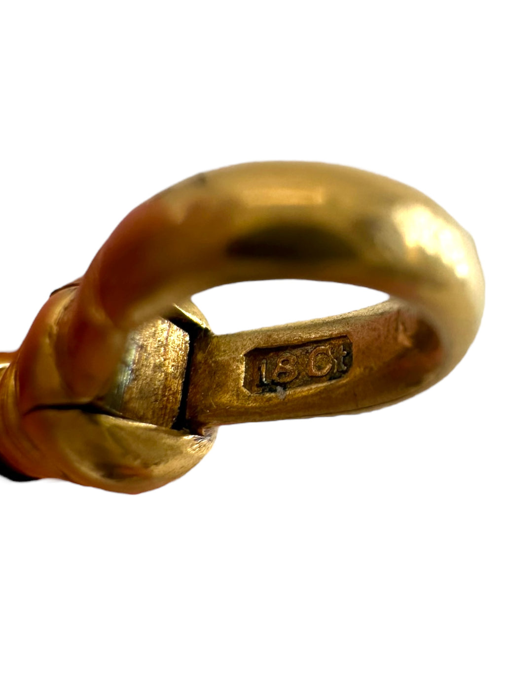 18k Black Enamel Watch Chain