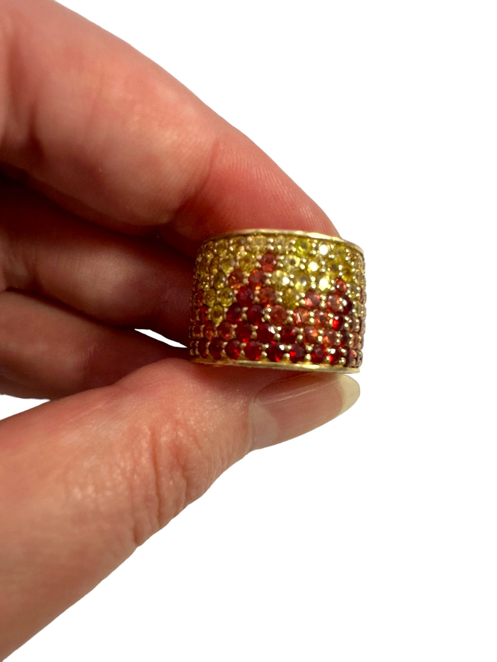 14k Firestarter Trax NYC Eternity Sapphire Ring