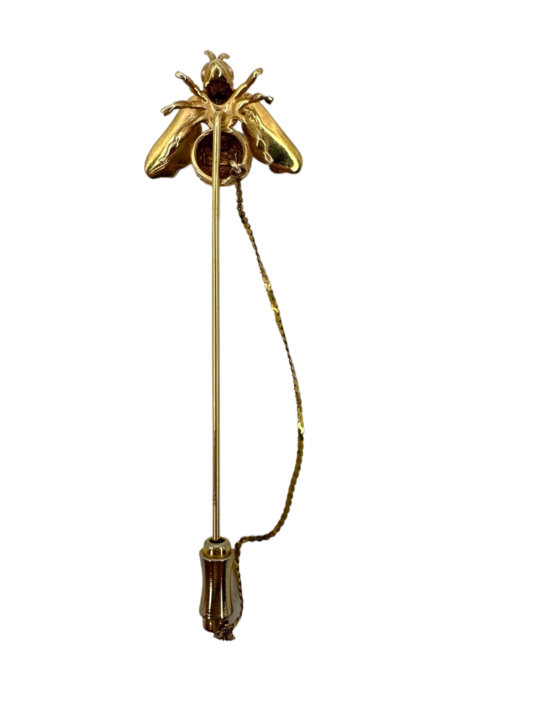 14k Bee Stick Pin