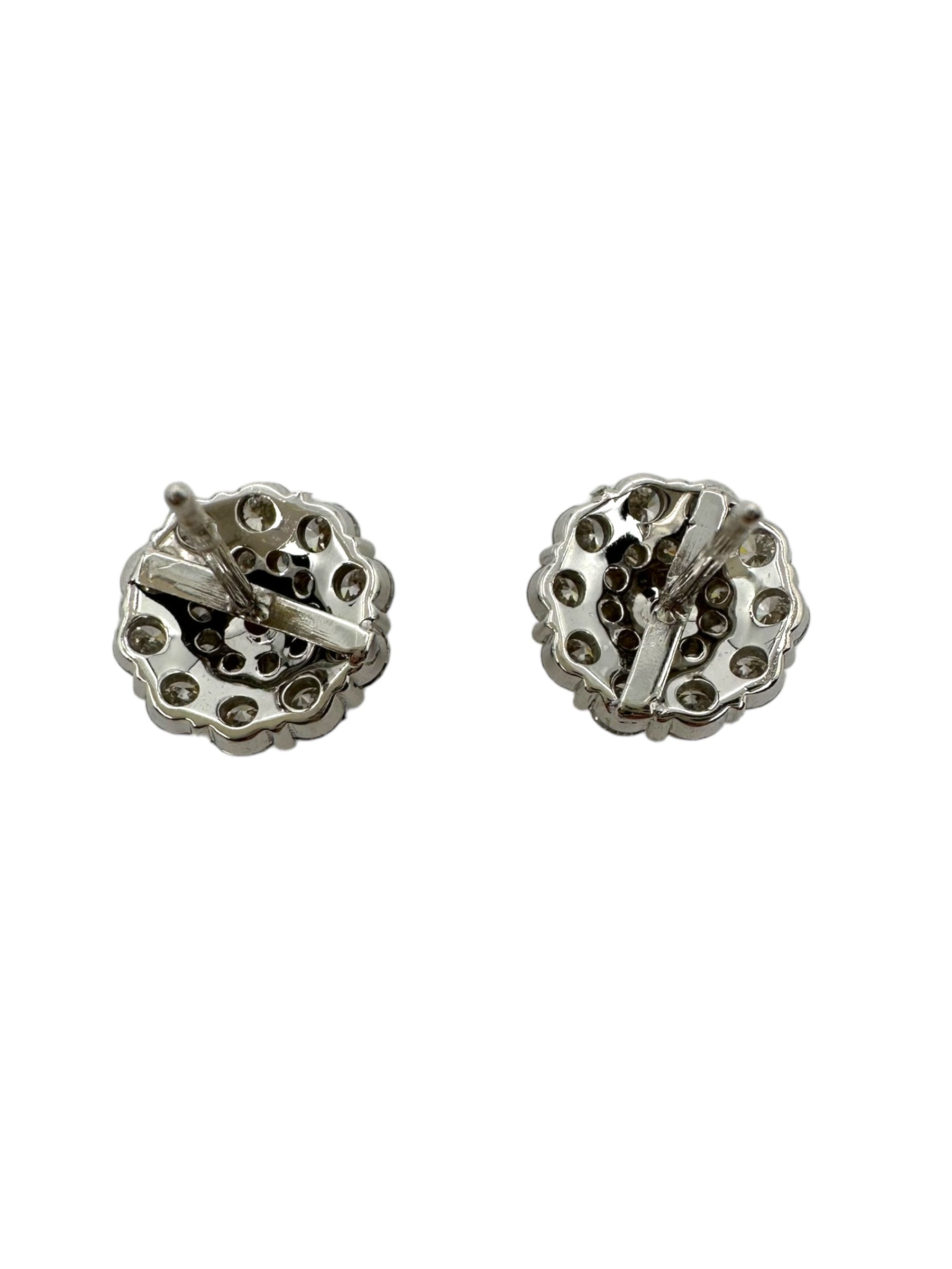 18k Ruby Diamond Earrings