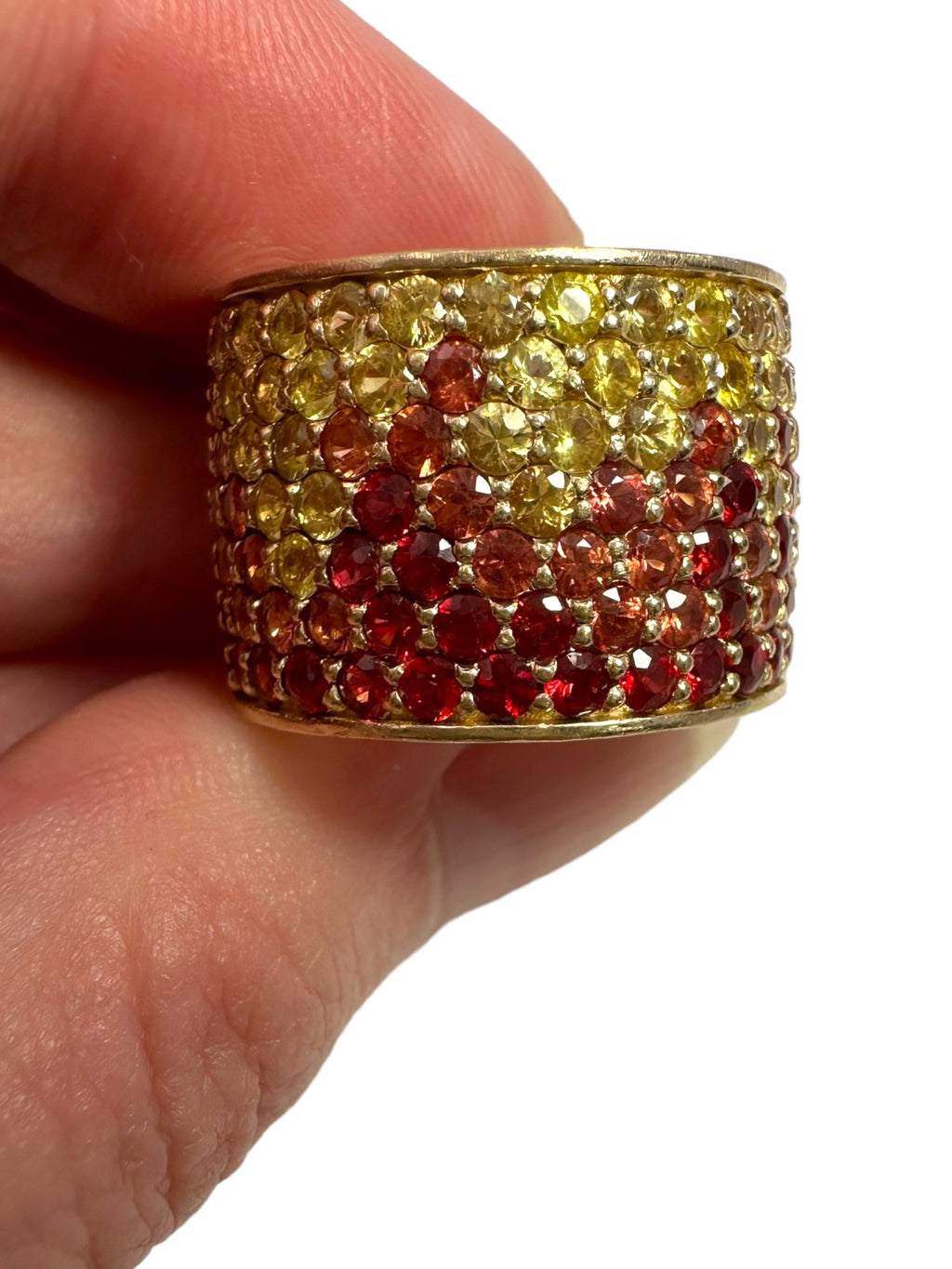 14k Firestarter Trax NYC Eternity Sapphire Ring