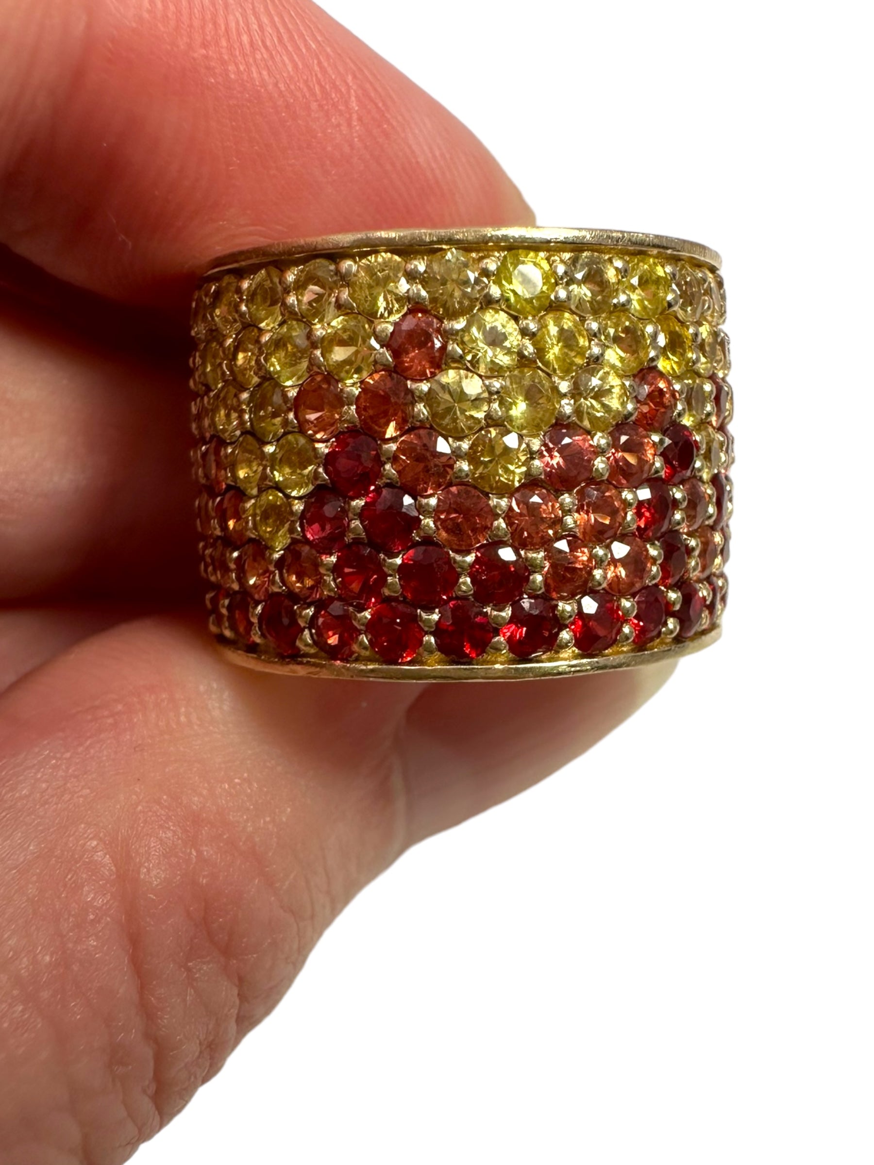 14k Firestarter Trax NYC Eternity Sapphire Ring