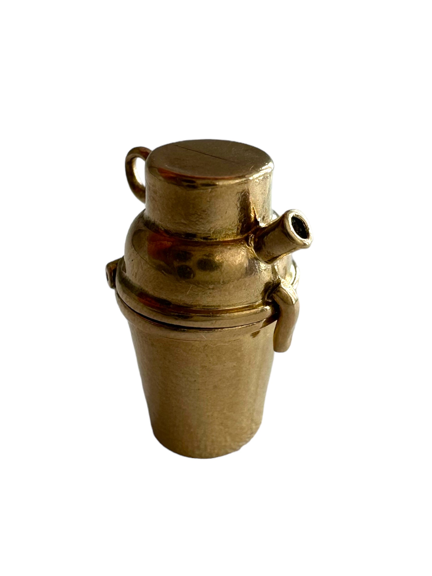 14k Cocktail Shaker Charm
