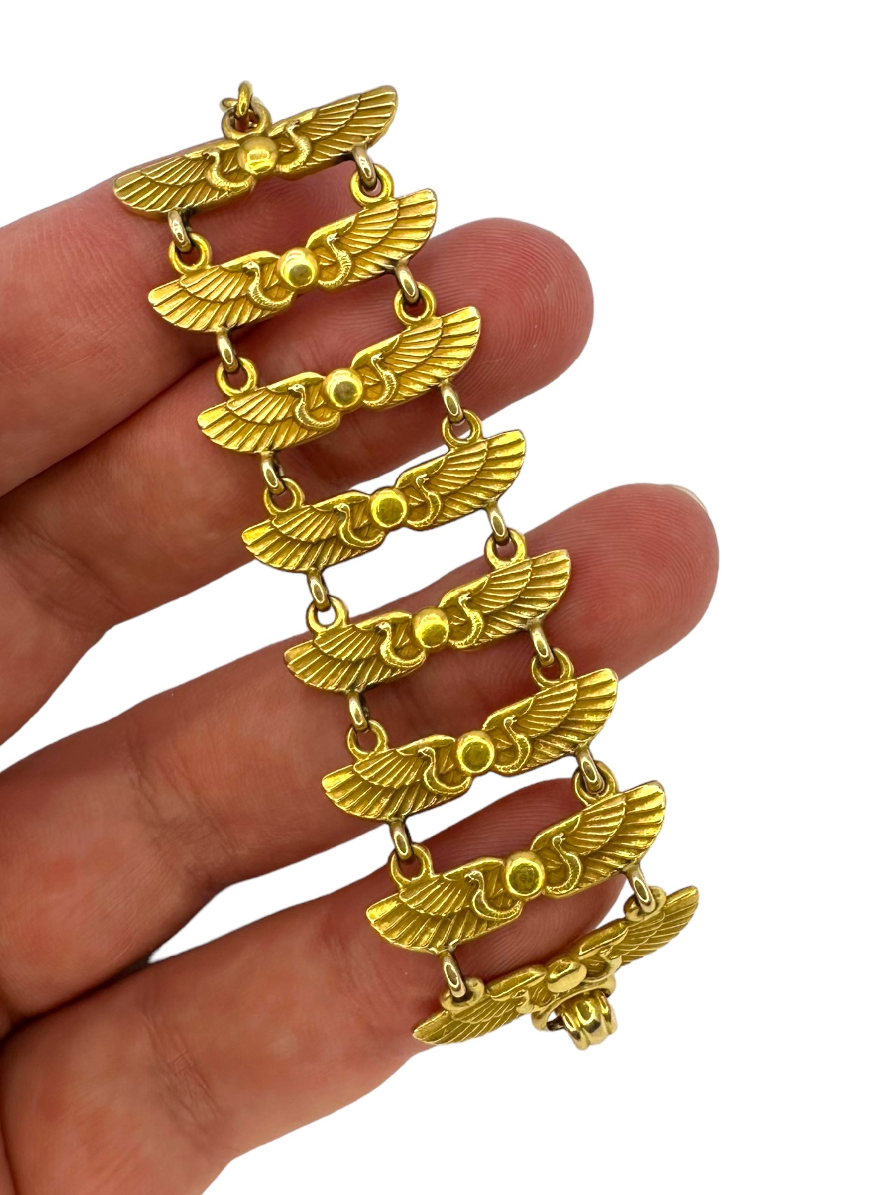 14k Egyptian Revival Fob