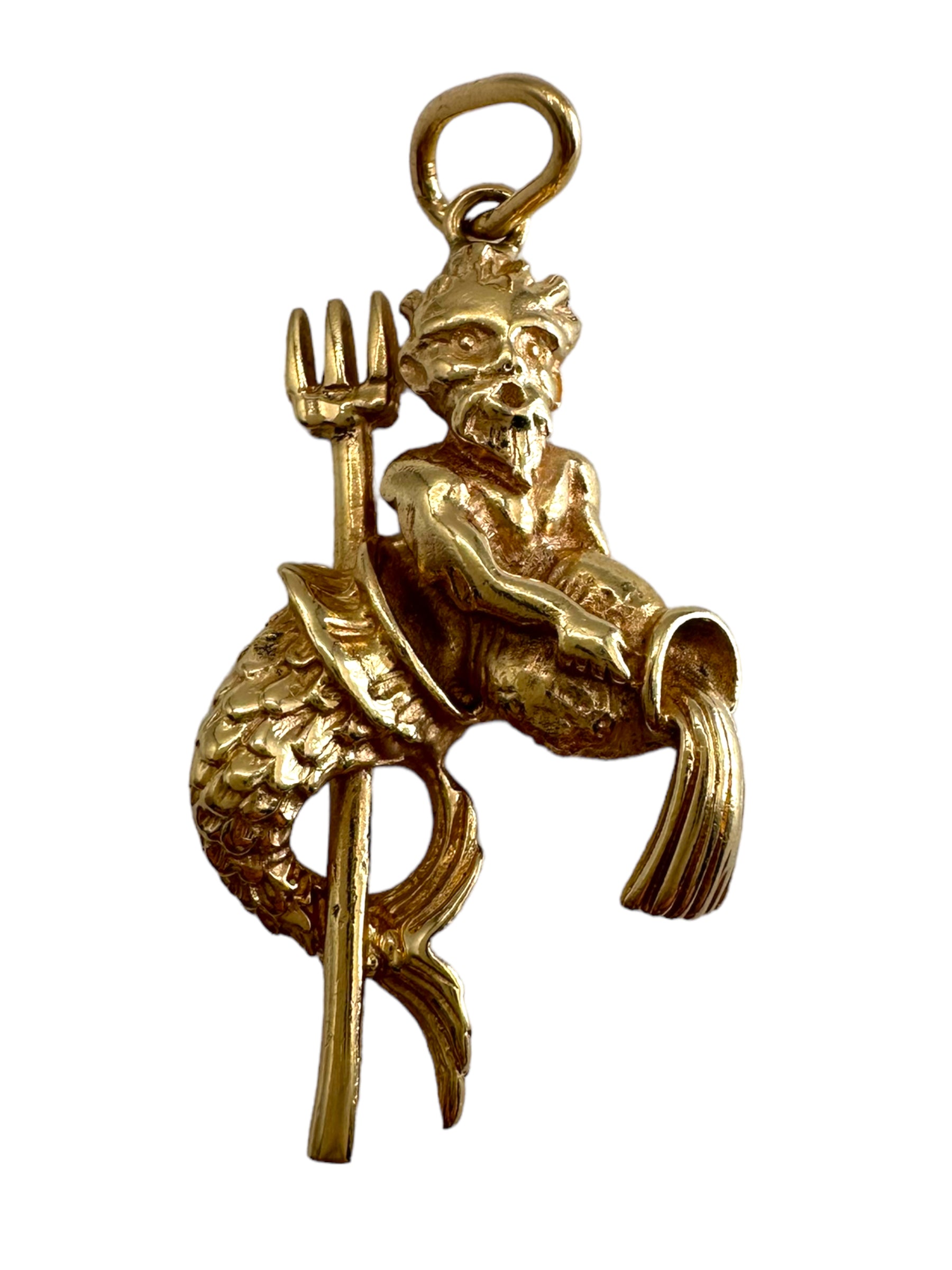 14k Neptune Pendant