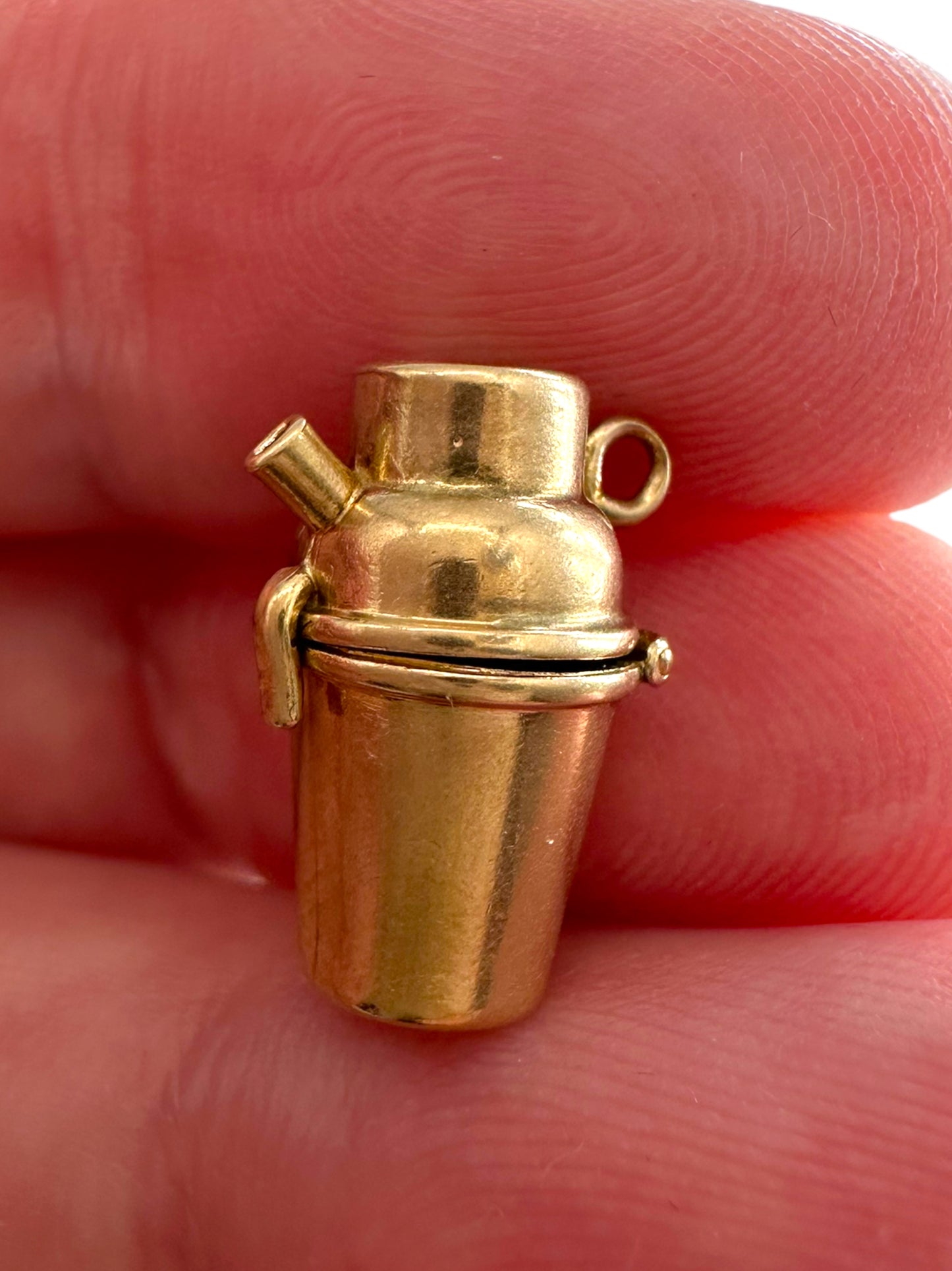14k Cocktail Shaker Charm