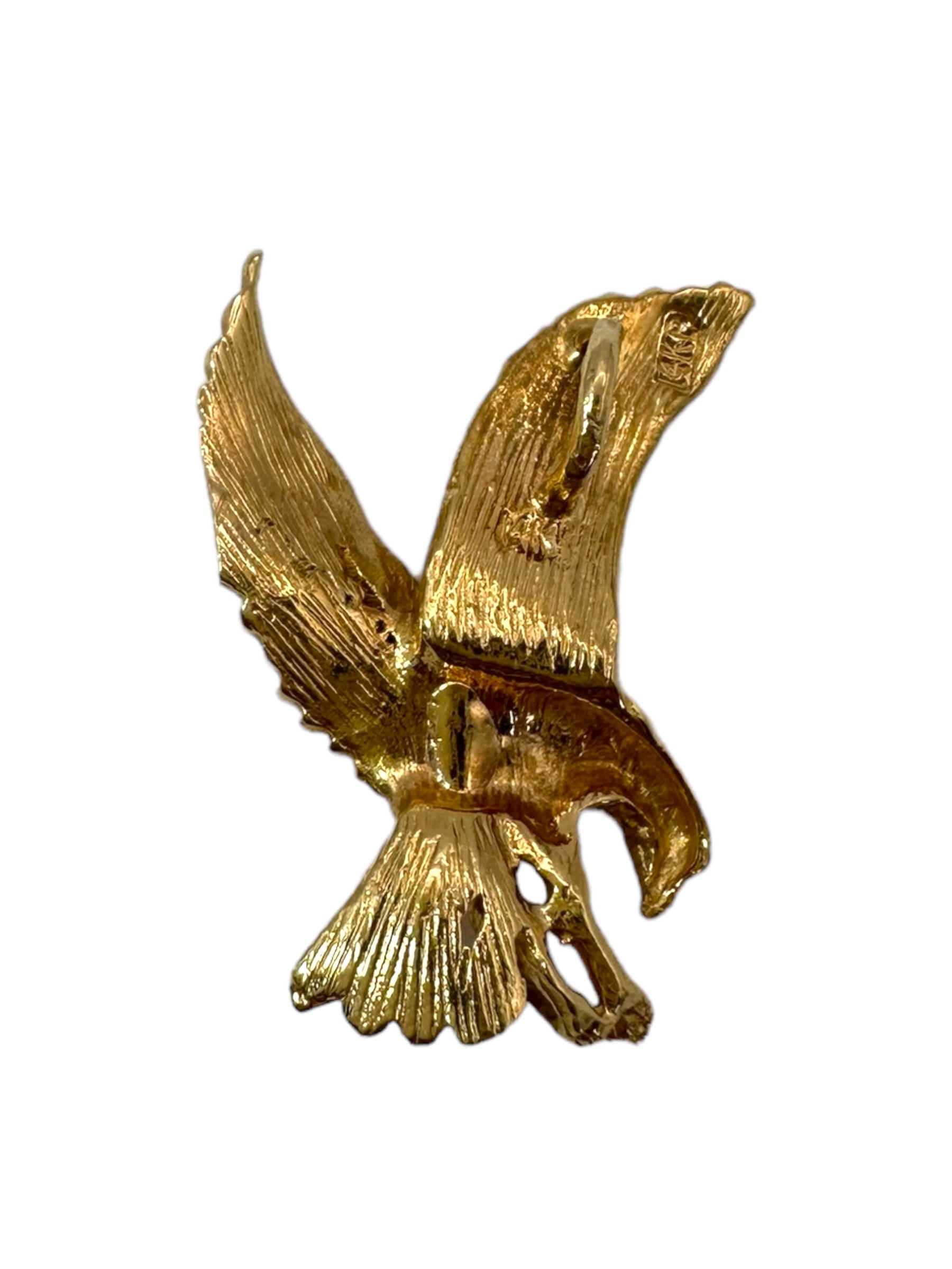 14k Eagle Pendant
