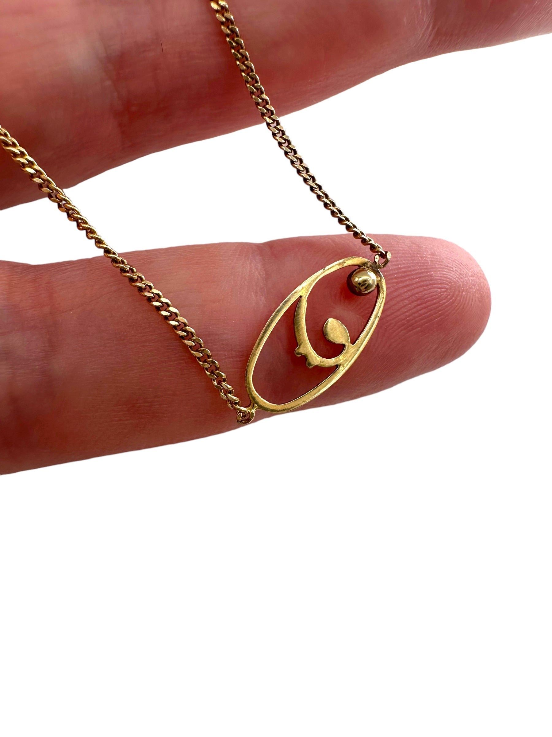 14k Fancy Link Necklace
