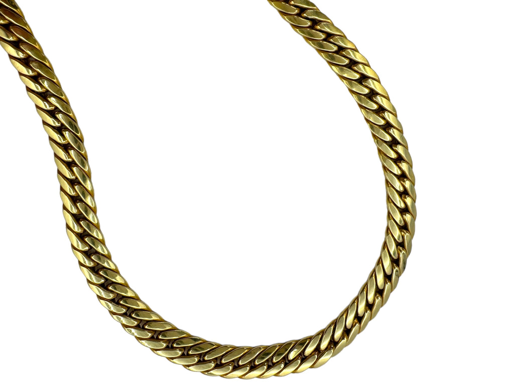 14k Flat Curb Chain Necklace