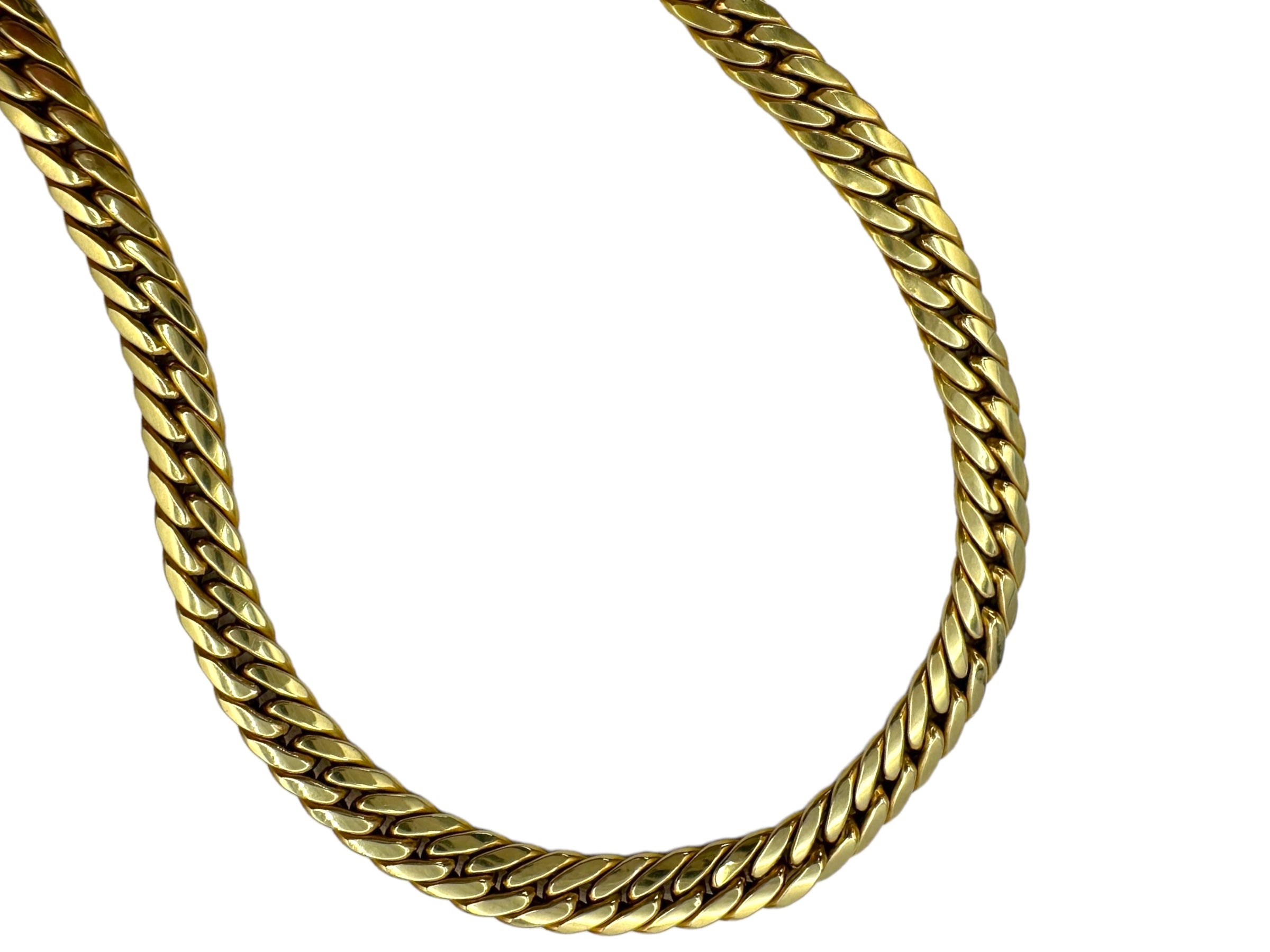 14k Flat Curb Chain Necklace
