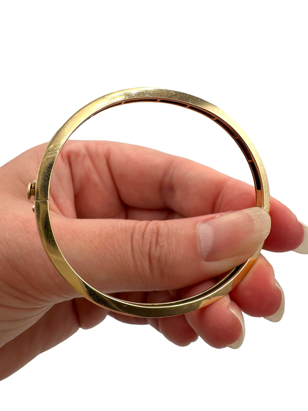 14k Ruby Diamond Bangle Bracelet
