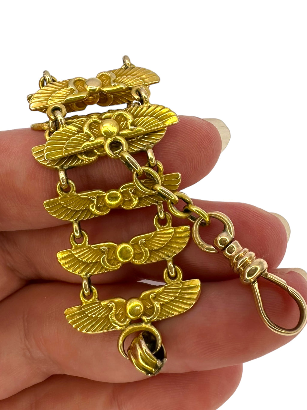 14k Egyptian Revival Fob