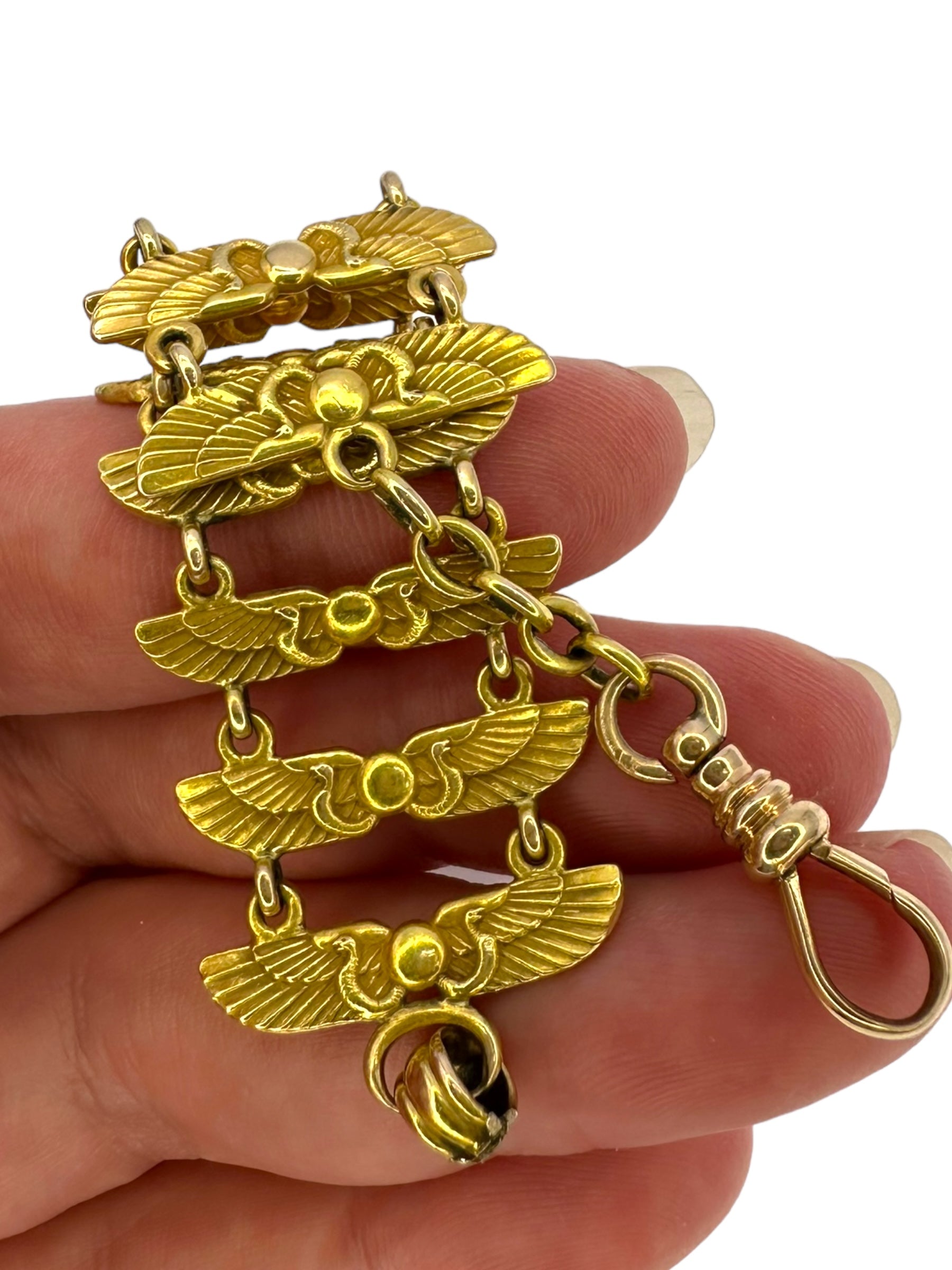 14k Egyptian Revival Fob