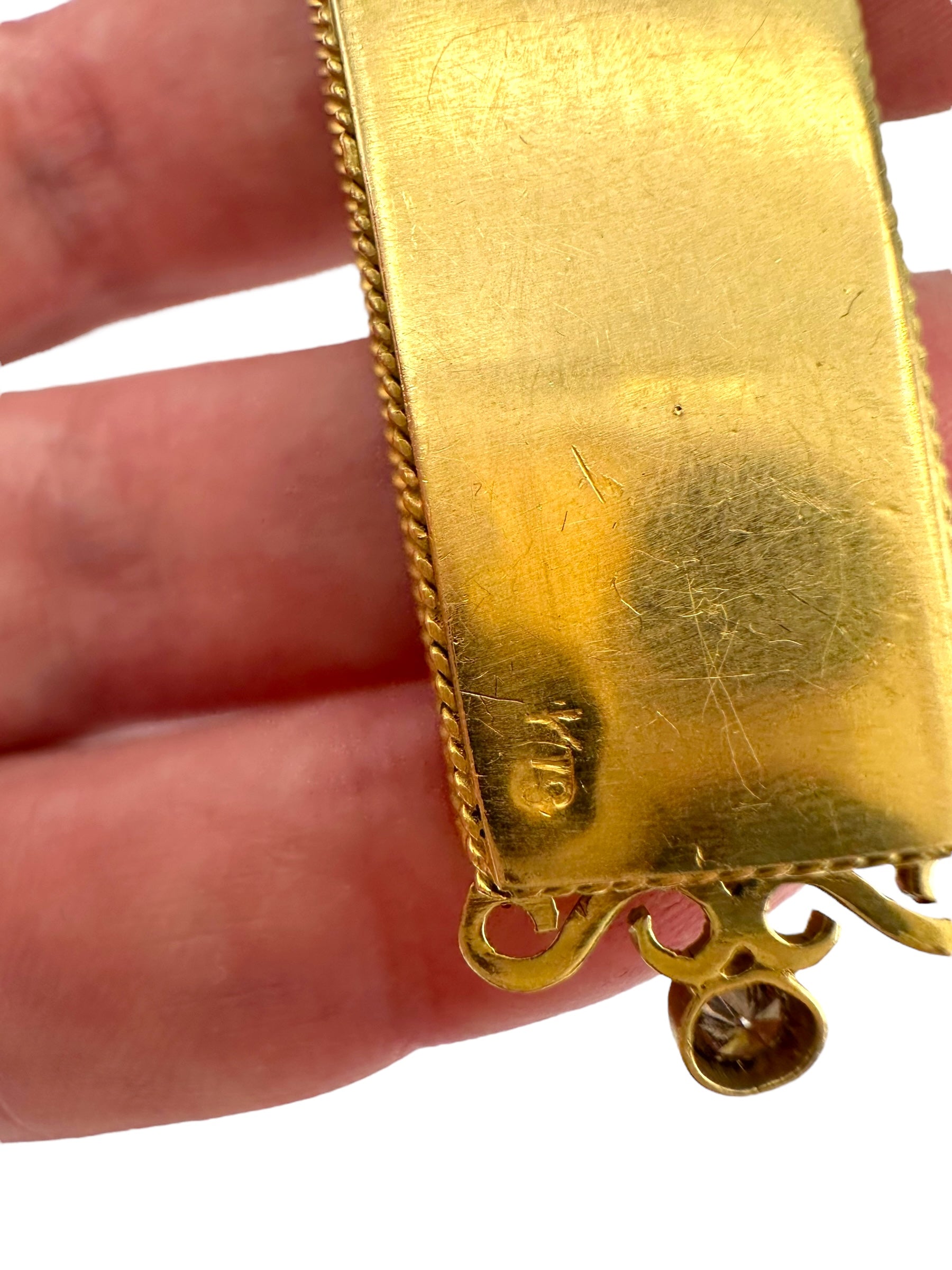 18k Skeleton Coffin Memento Mori Pendant
