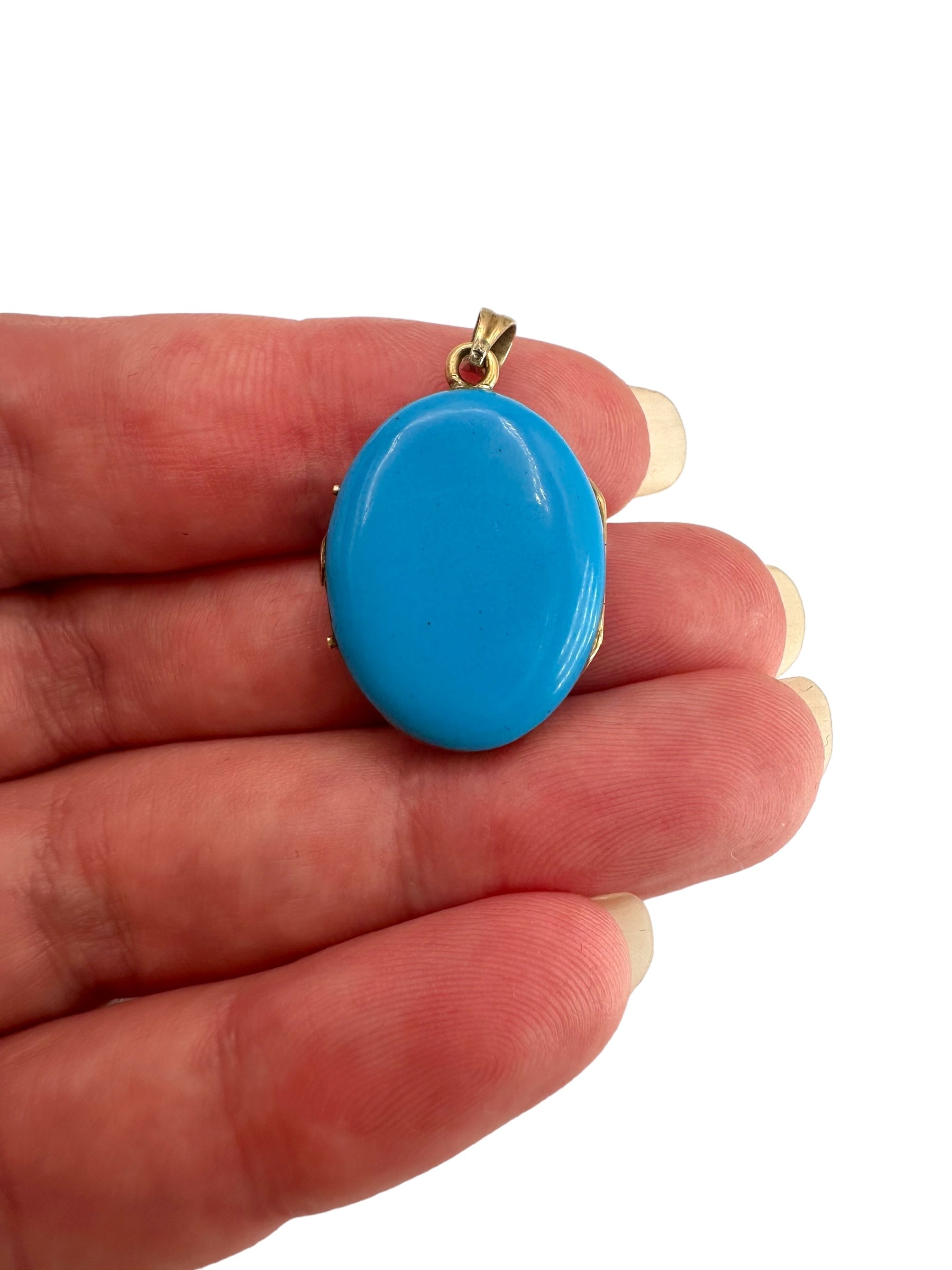 14k Victorian Enamel Locket