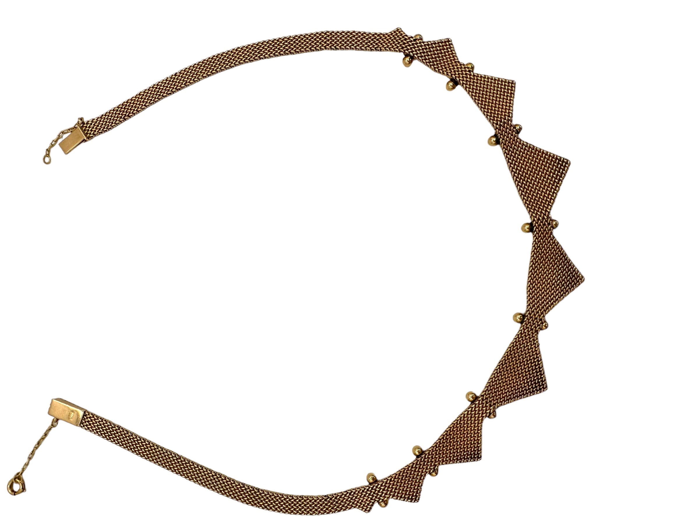 18k Retro Star Diamond Collar Necklace