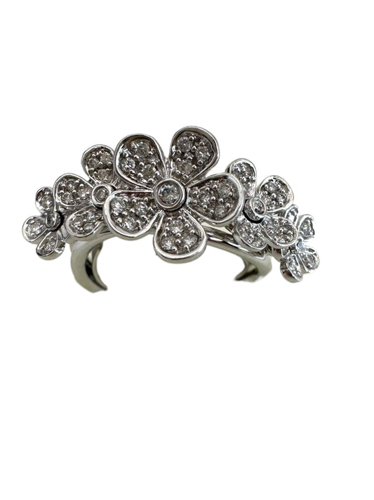18k Articulating Flowers Ring