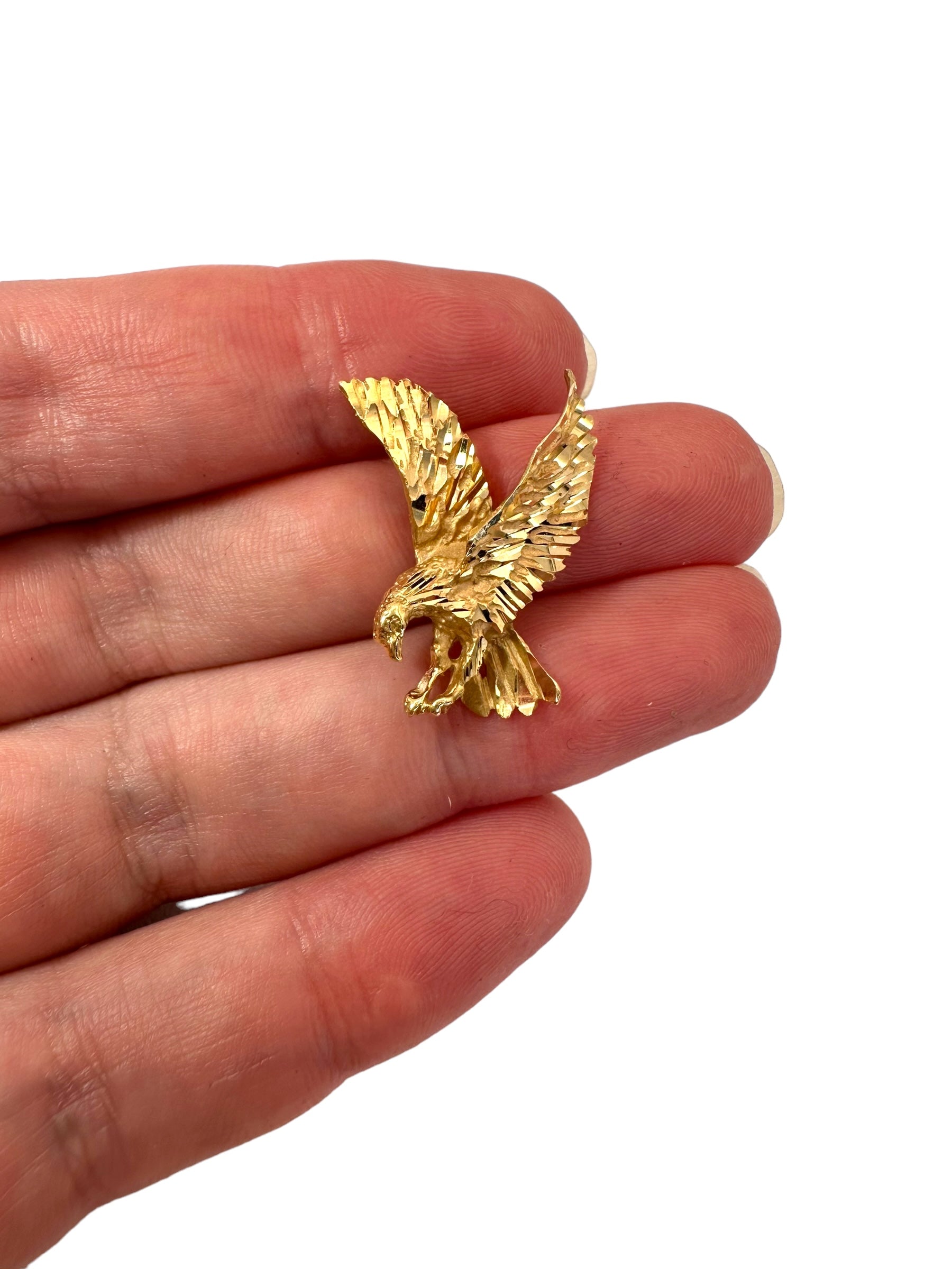14k Eagle Pendant