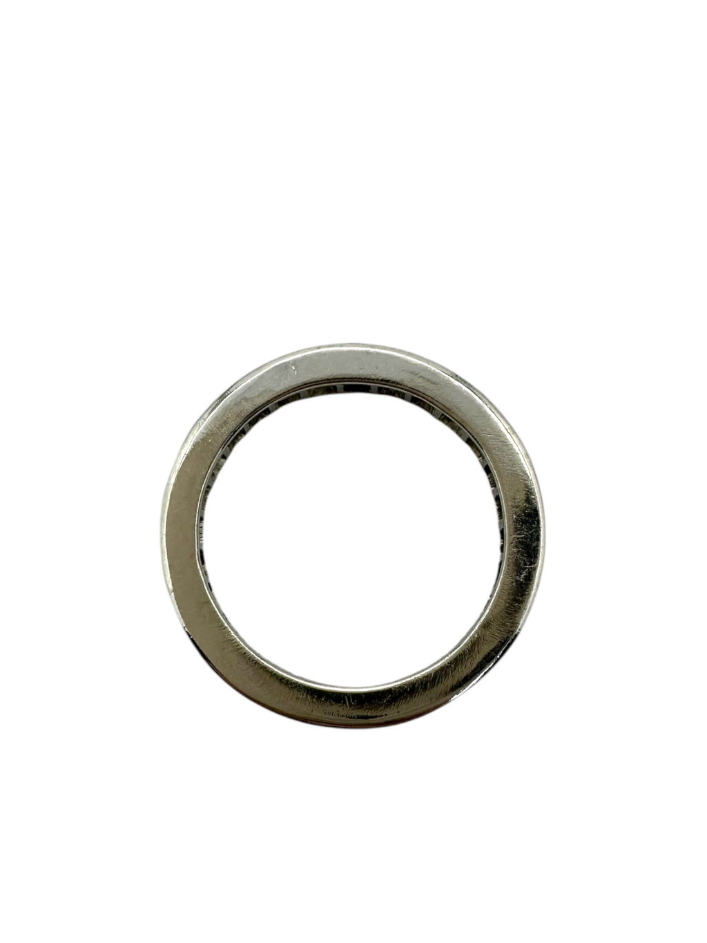 Platinum Emerald Diamond Eternity Ring