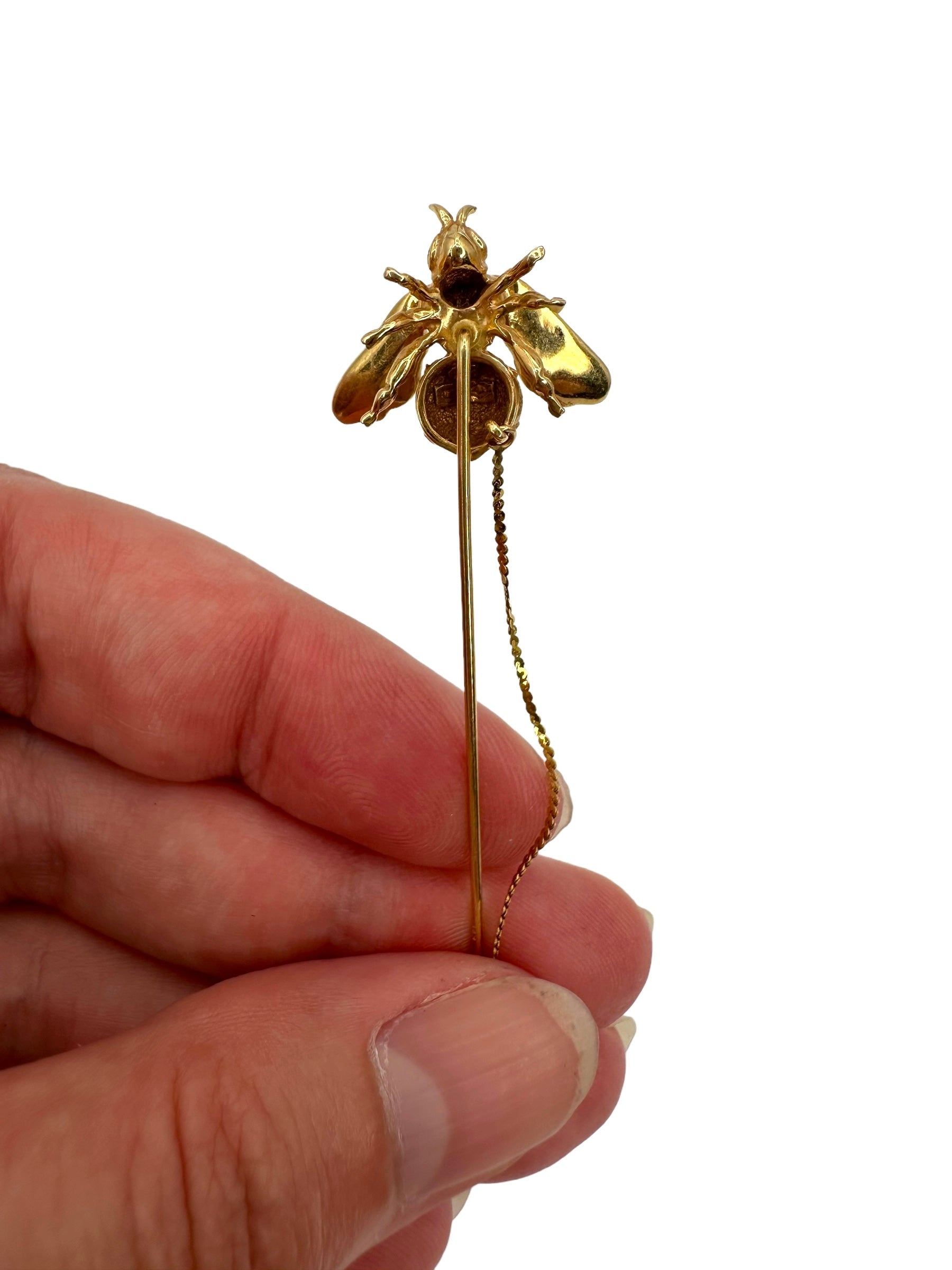 14k Bee Stick Pin