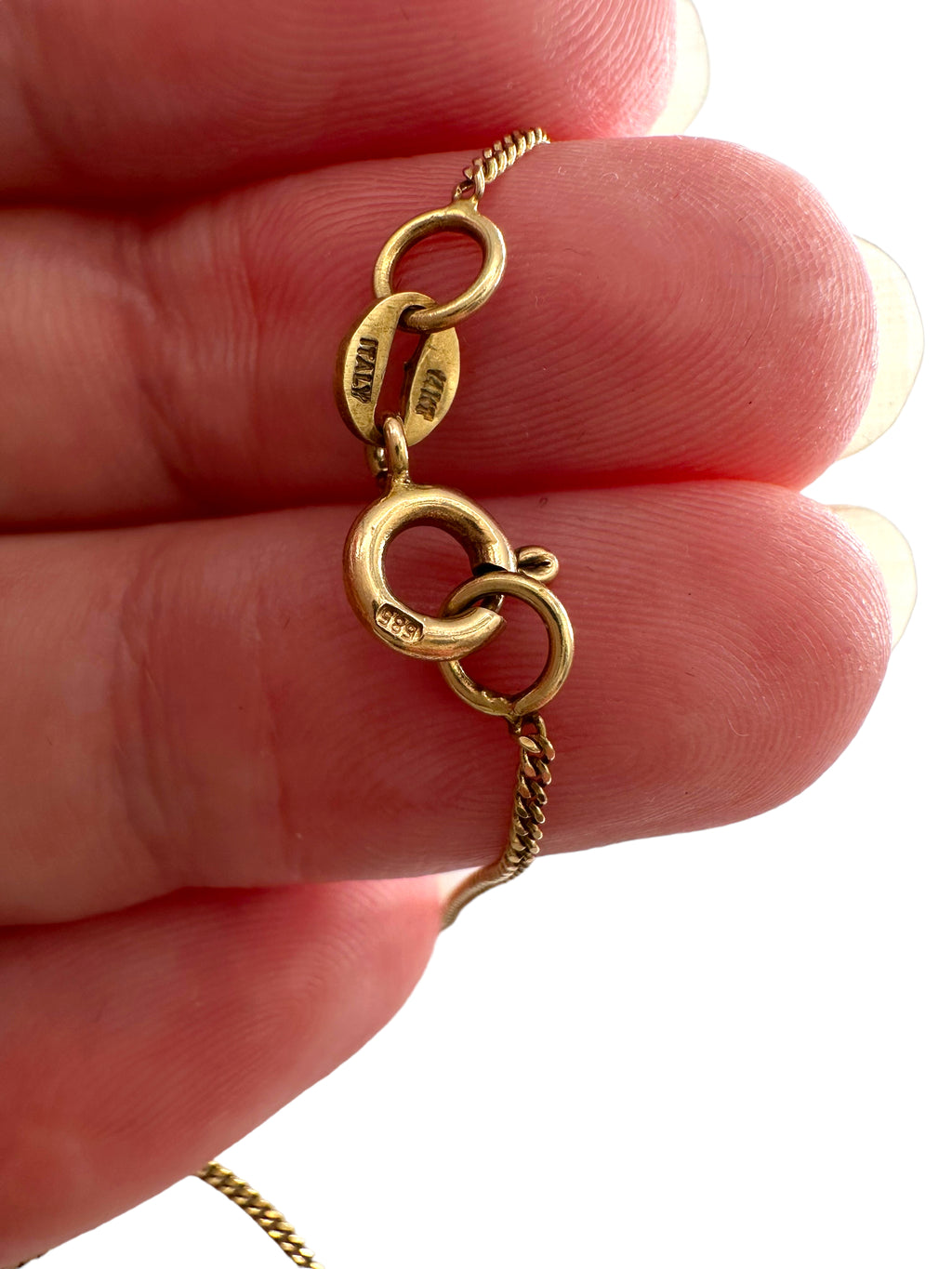 14k Fancy Link Necklace