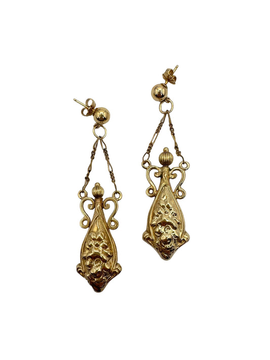 14k Perfume Bottle Earrings