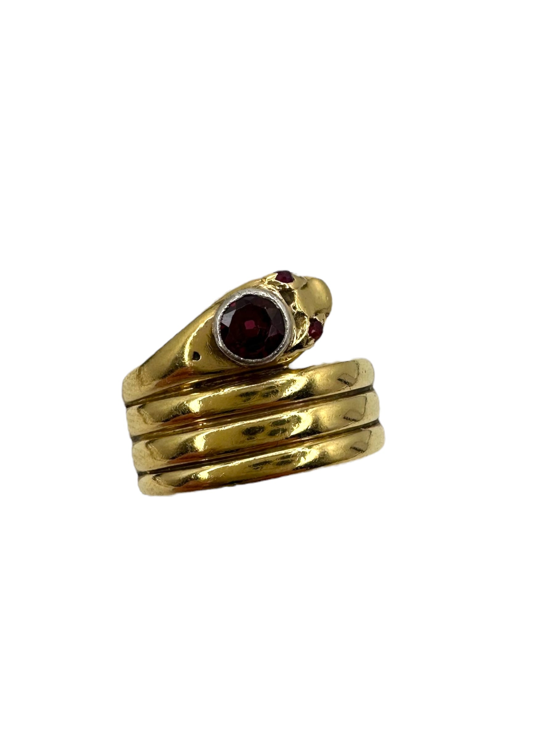 18k Ruby Snake Ring