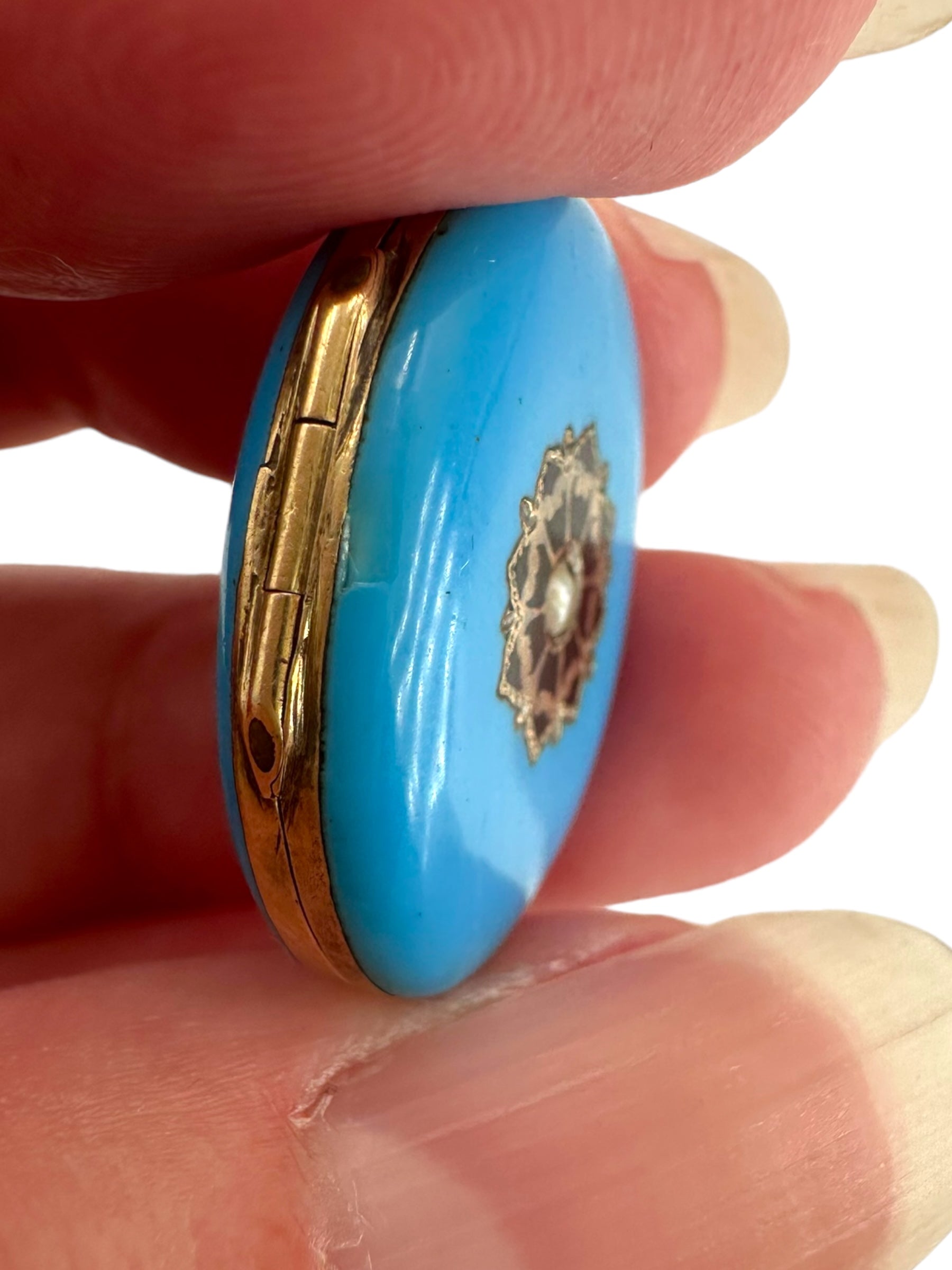 14k Victorian Enamel Locket