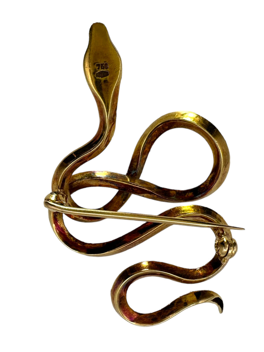 18k Snake Brooch