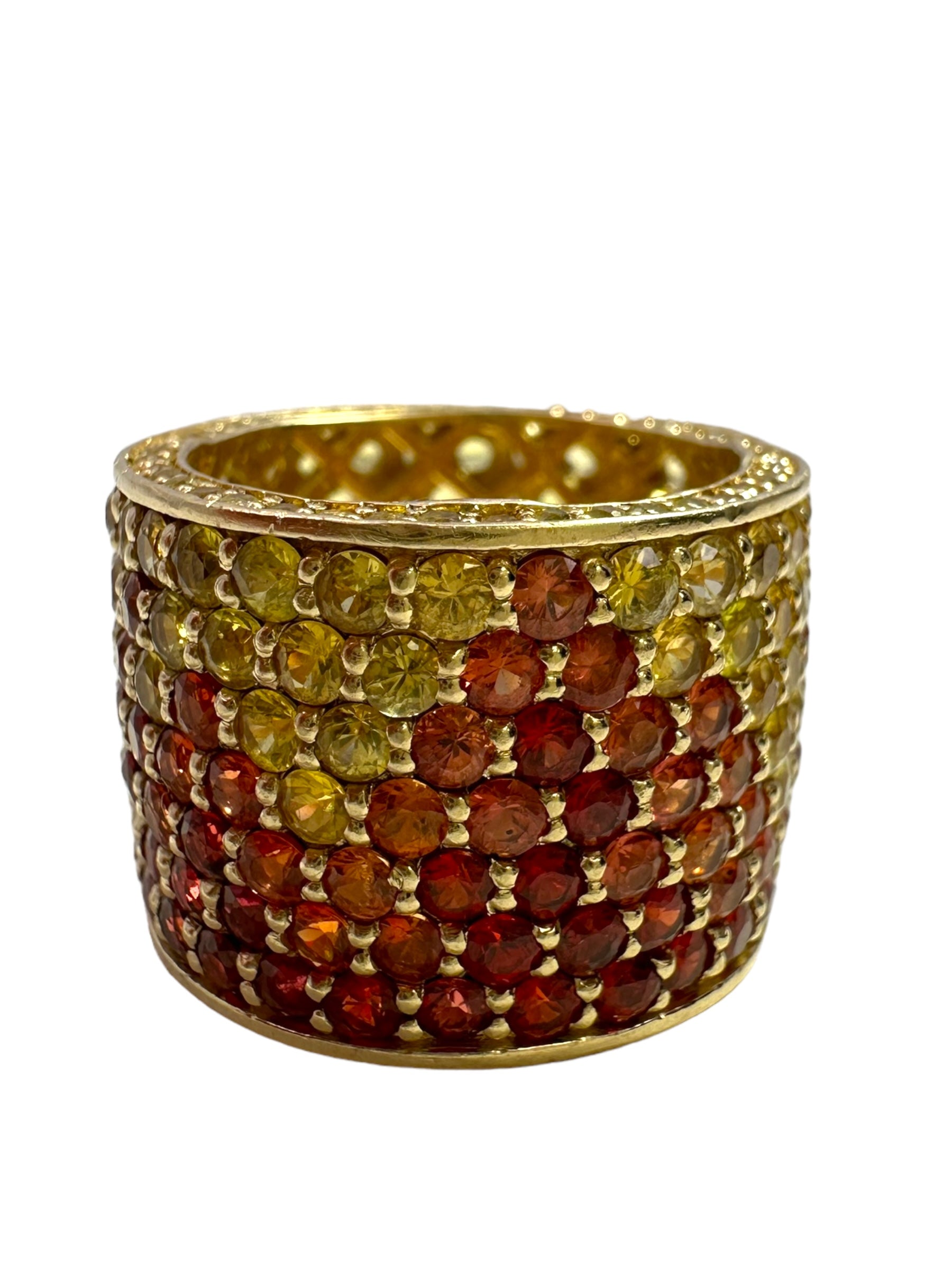 14k Firestarter Trax NYC Eternity Sapphire Ring