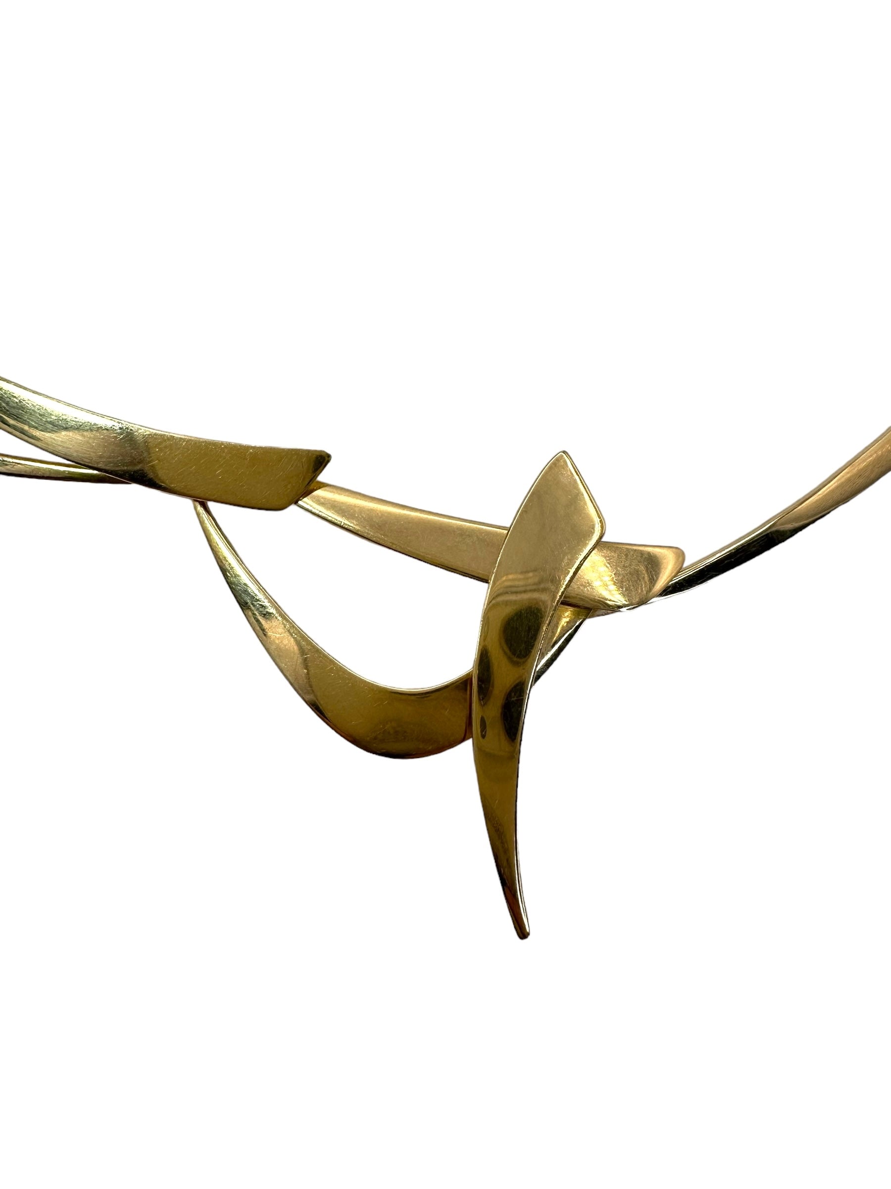 14k Handmade Organic Necklace