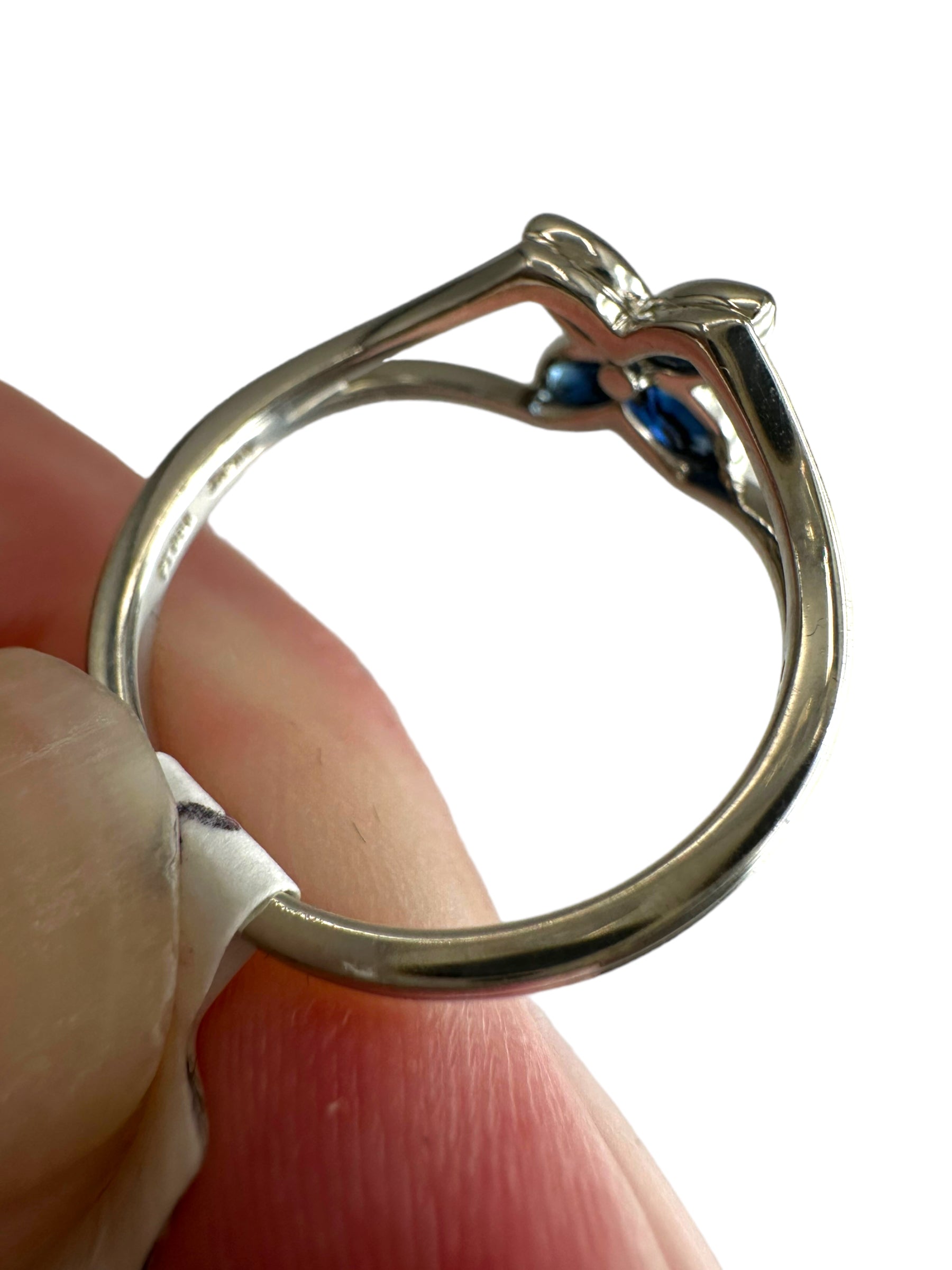 Tiffany Platinum Sapphire Ring