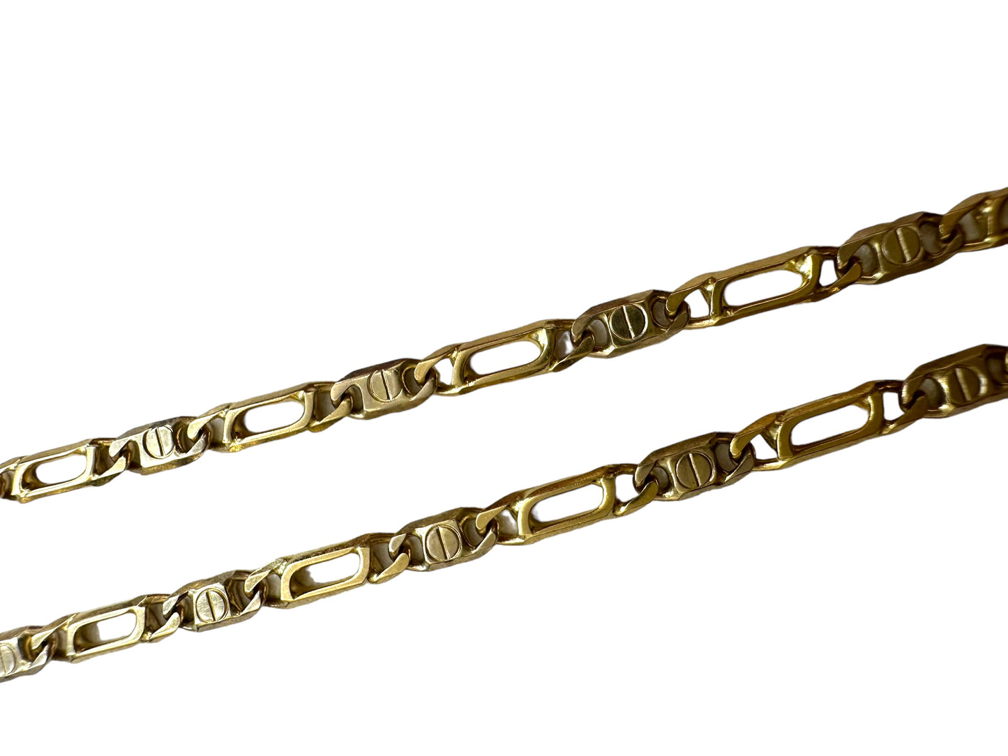 14k Nail Head Chain Necklace