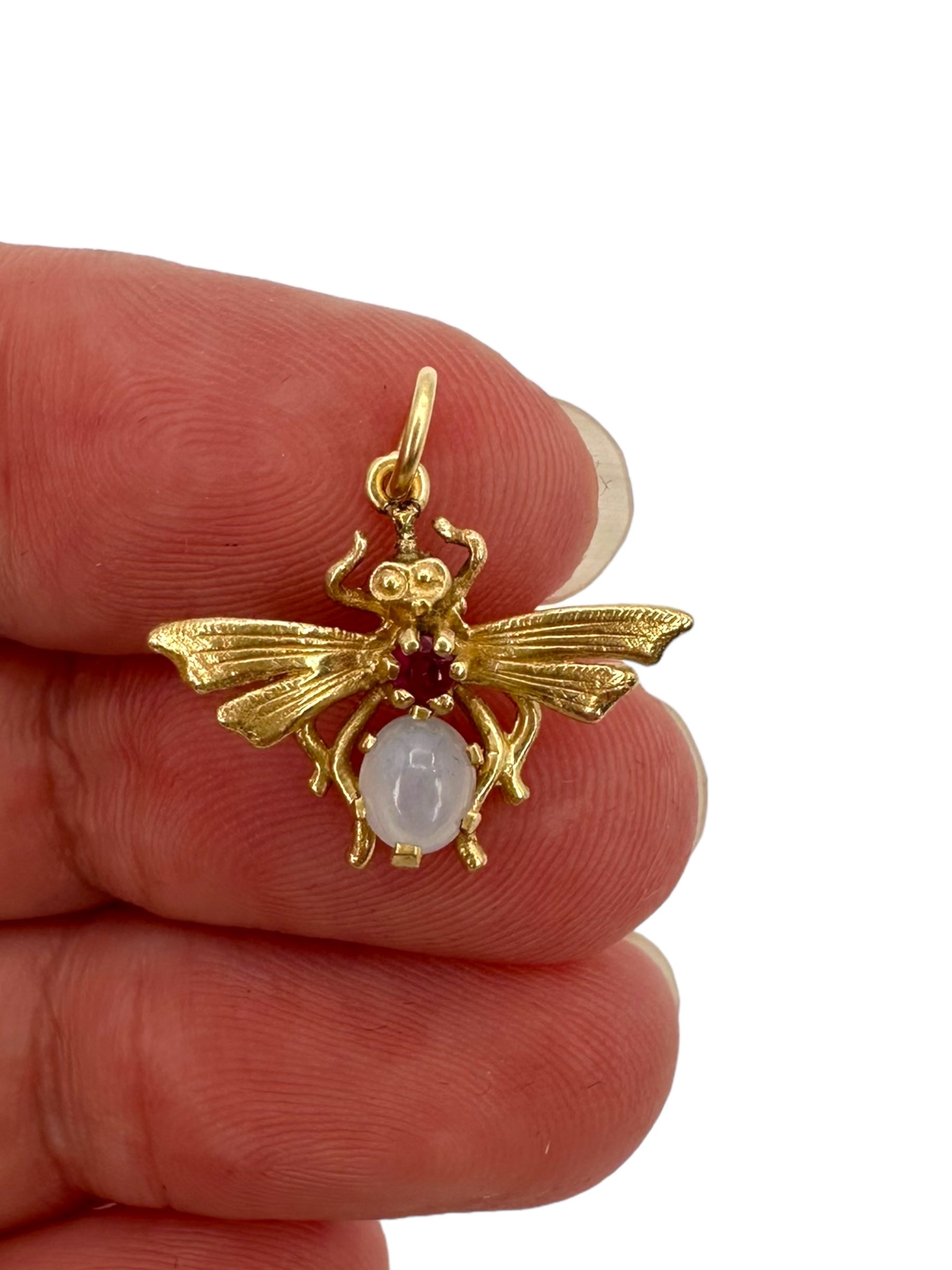14k Flying Bug Charm