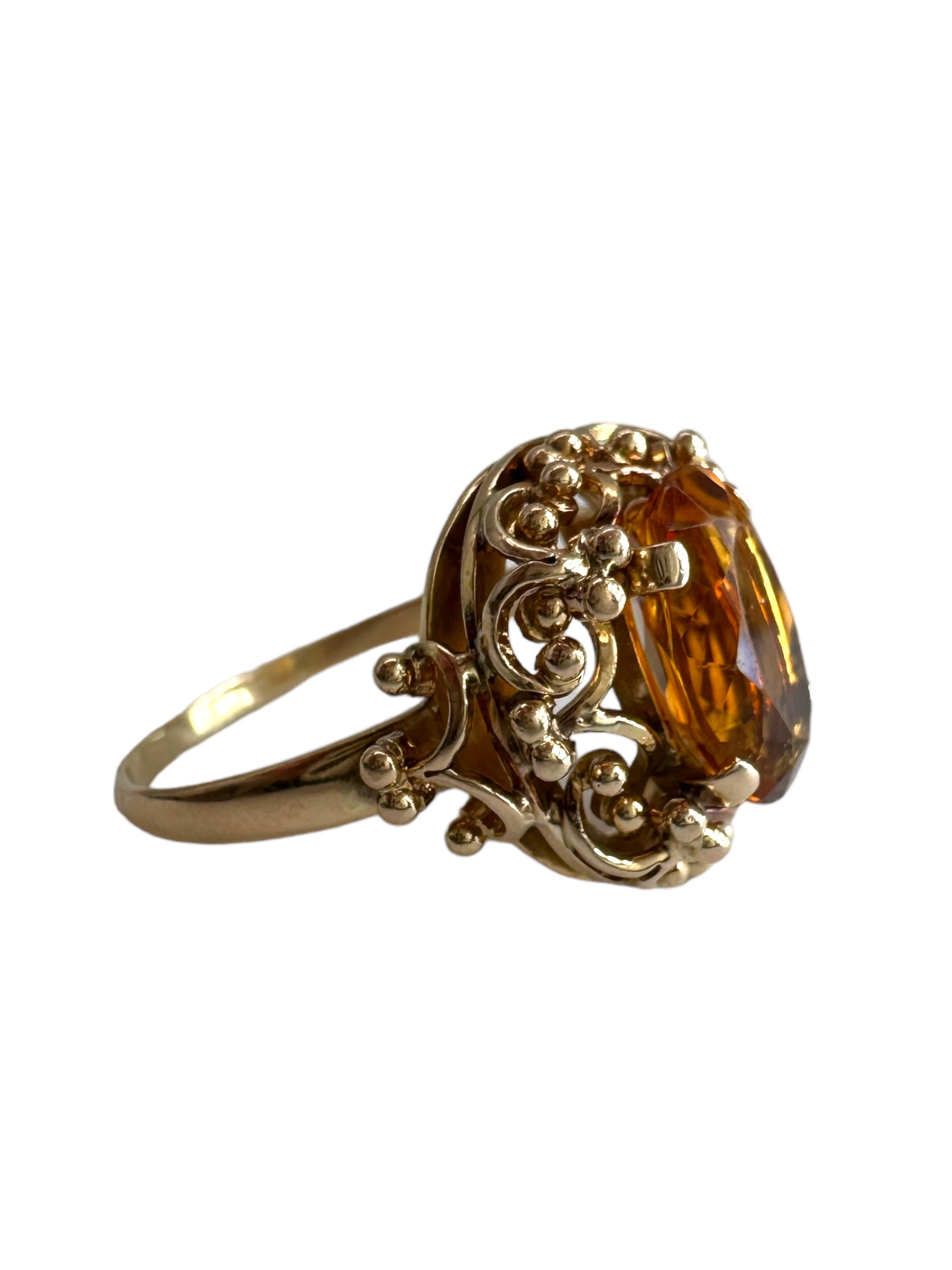 18k Citrine Ring