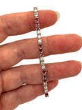 18k Ruby Diamond Line Bracelet