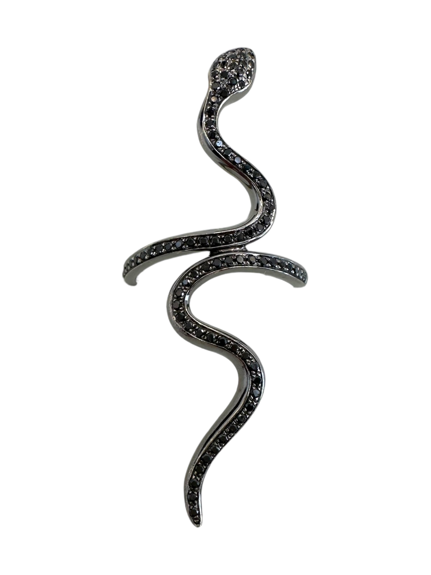 14k Diamond Snake Ring