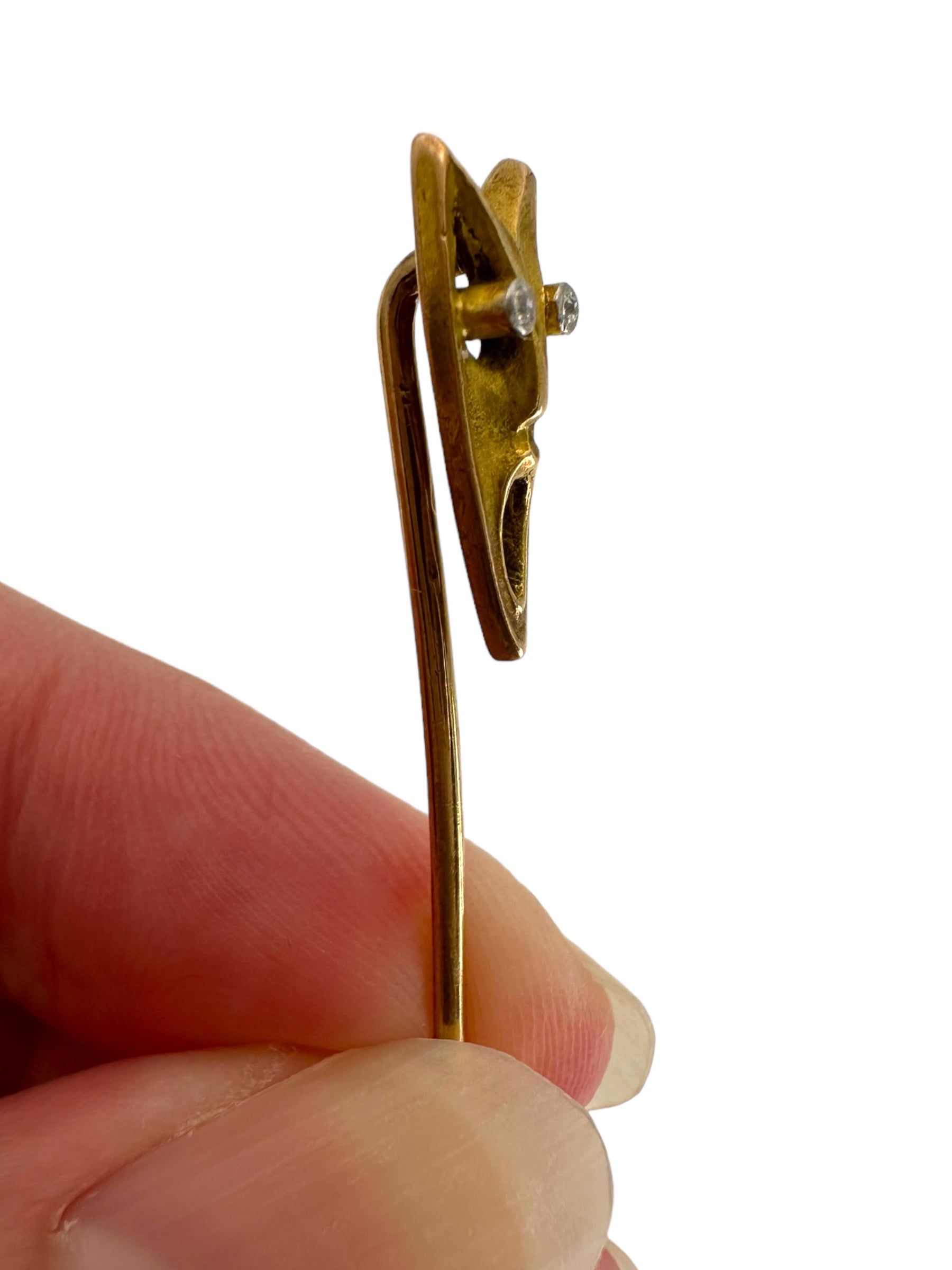 14k Screaming Stick Pin