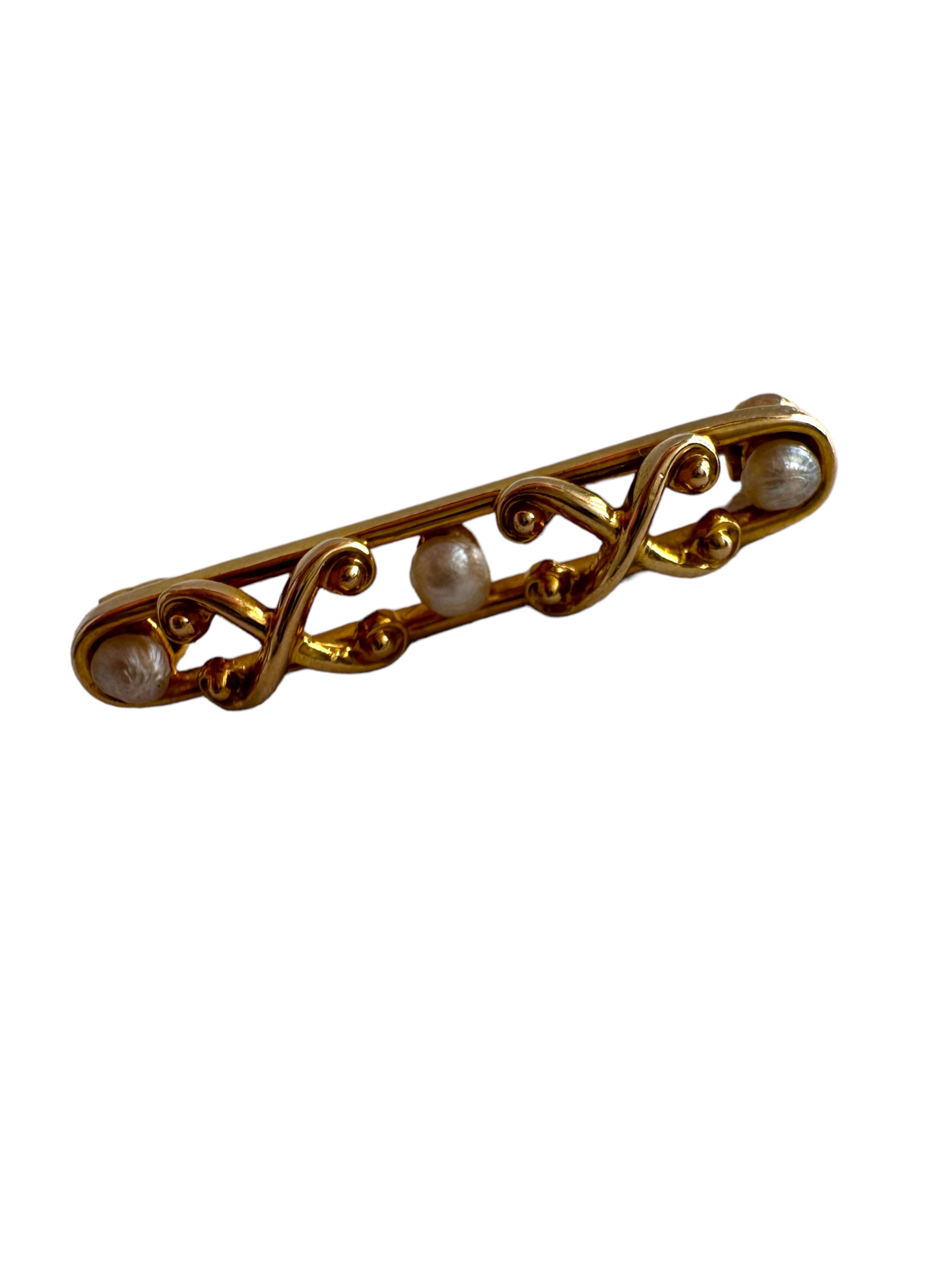 14k Pearl Lingerie Pin