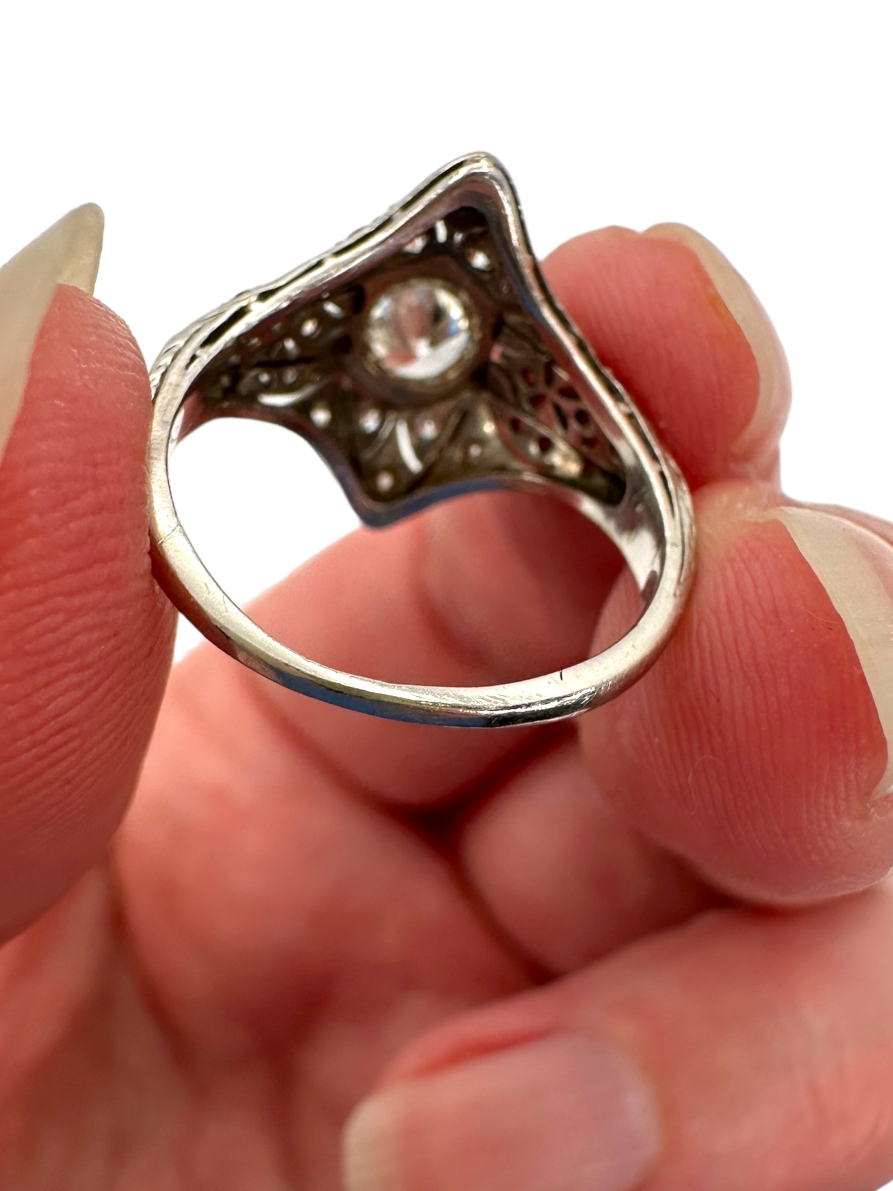 Art Deco Platinum Diamond Ring