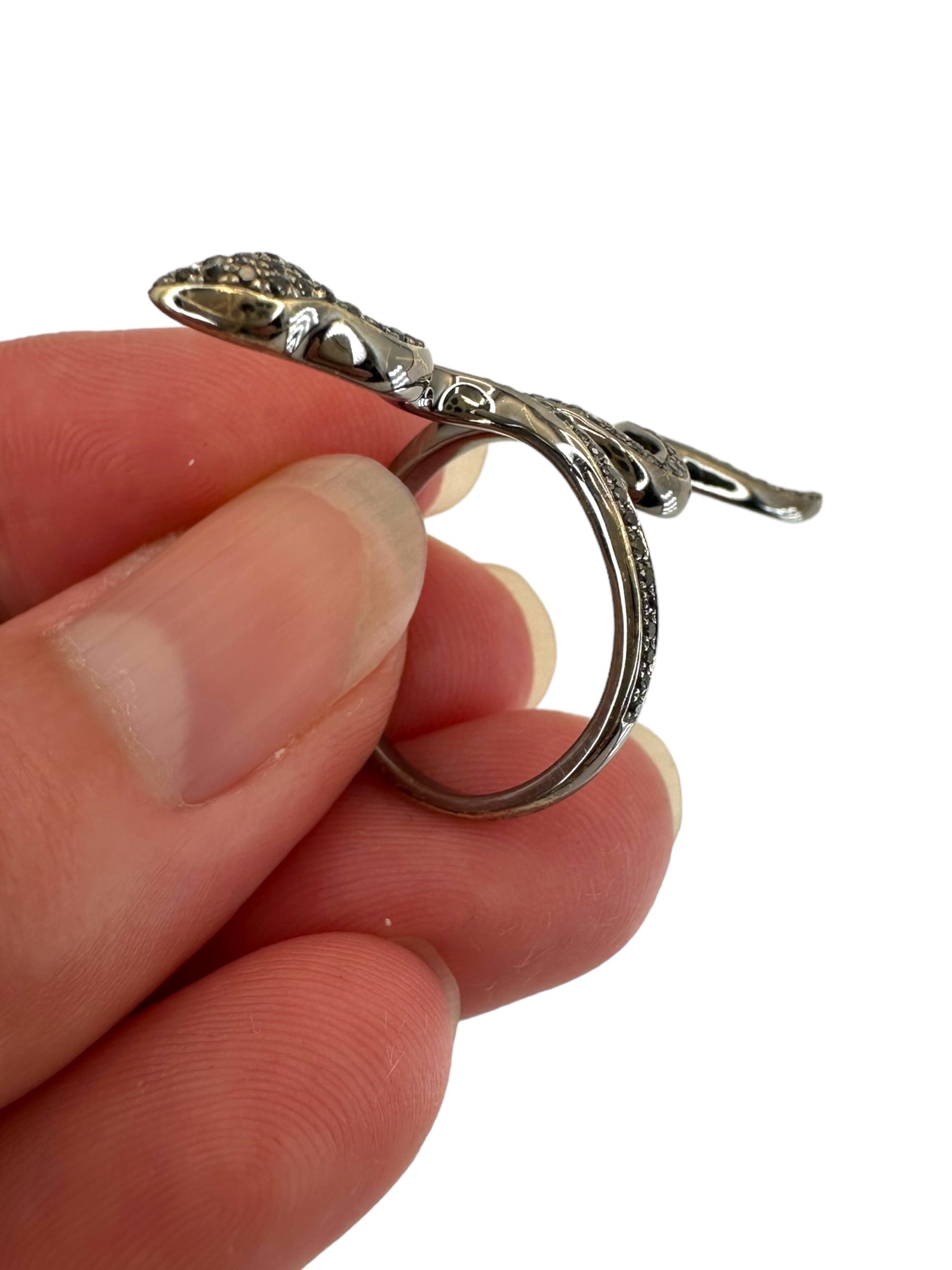 14k Diamond Snake Ring