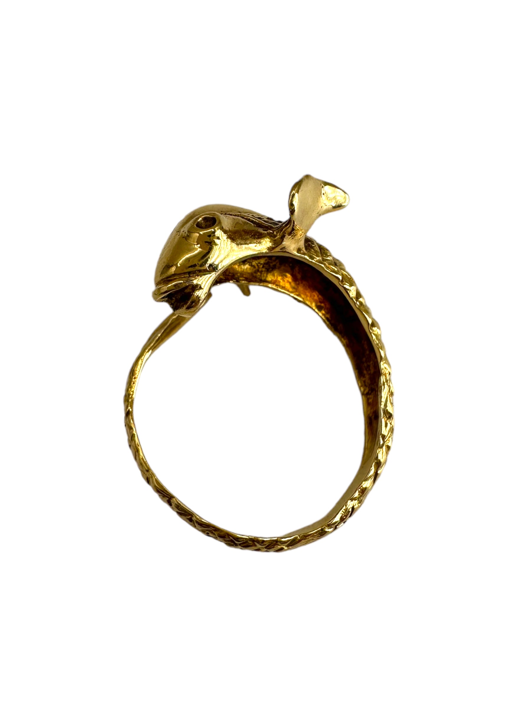18k Koi Fish Wrap Ring