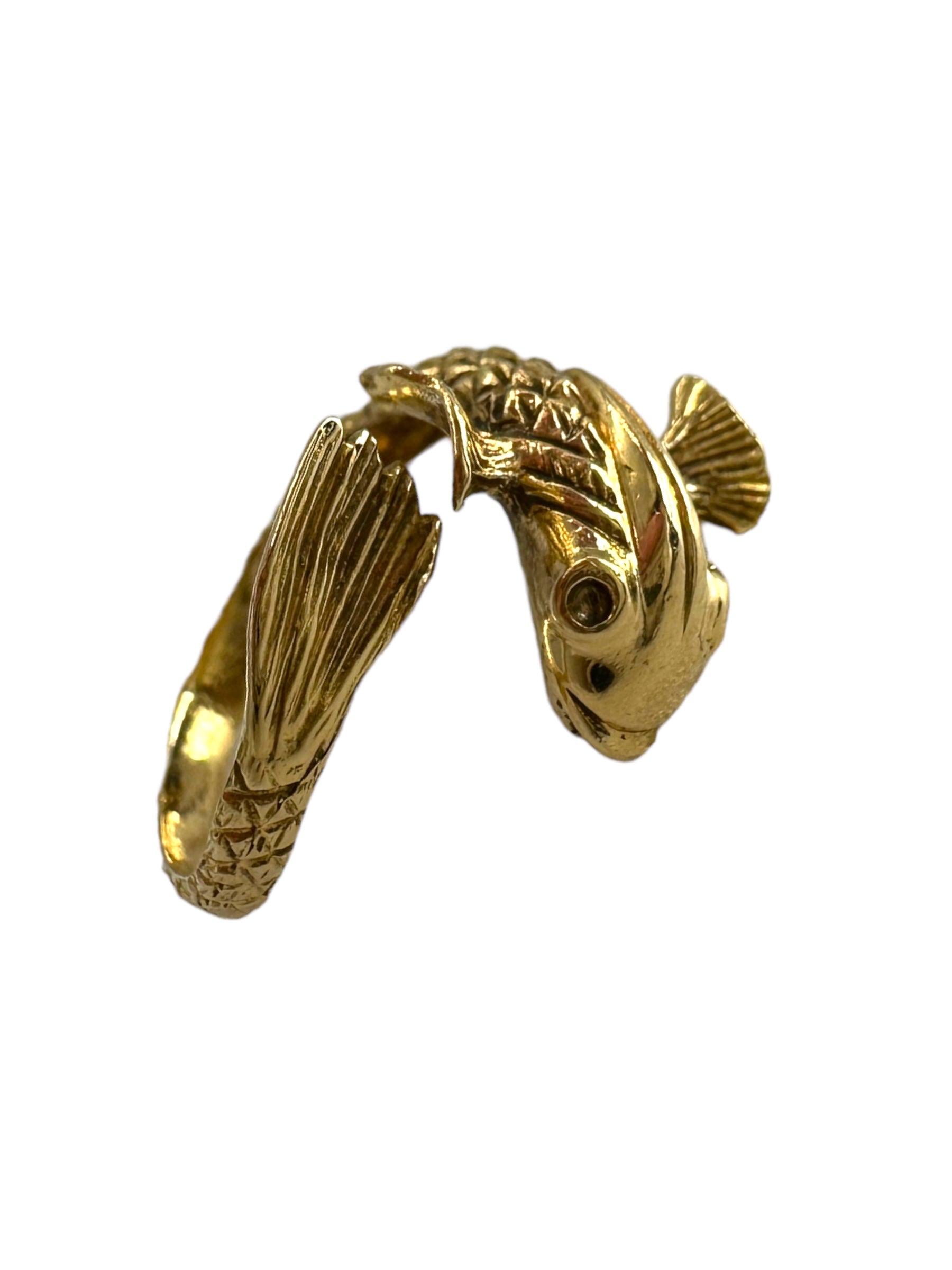 18k Koi Fish Wrap Ring