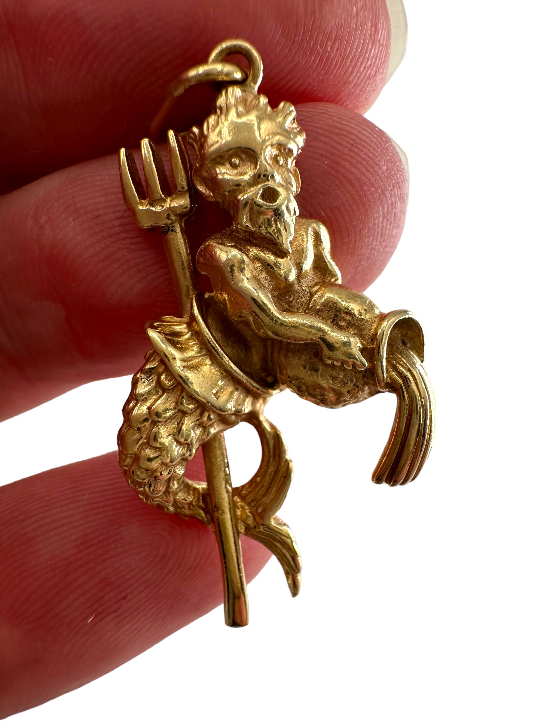 14k Neptune Pendant