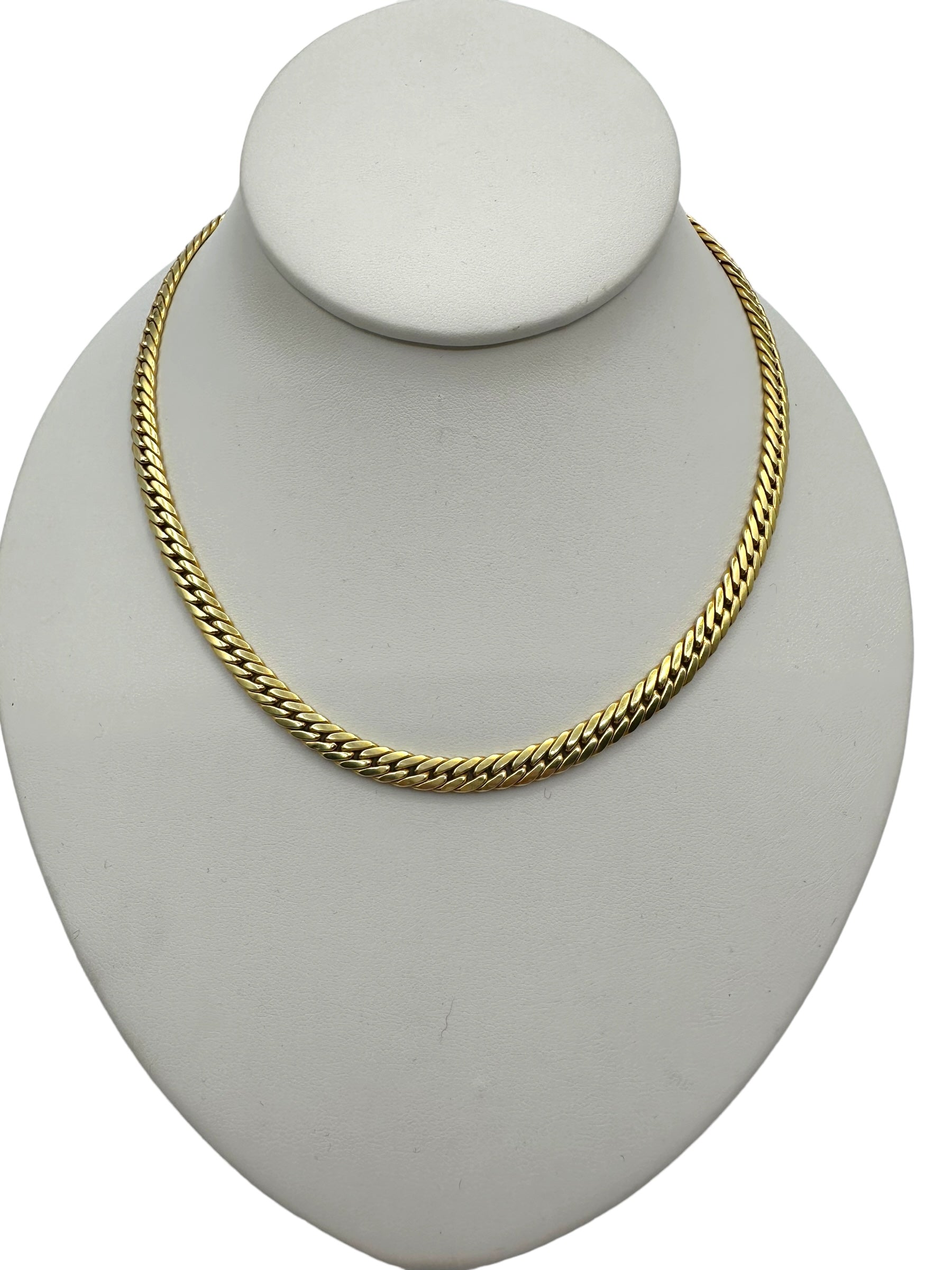 14k Flat Curb Chain Necklace