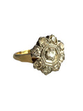 14k Diamond Daisy Ring