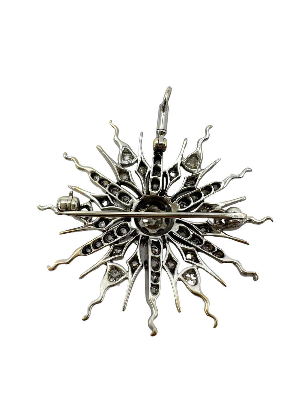 18k Diamond Star Pendant/ Brooch